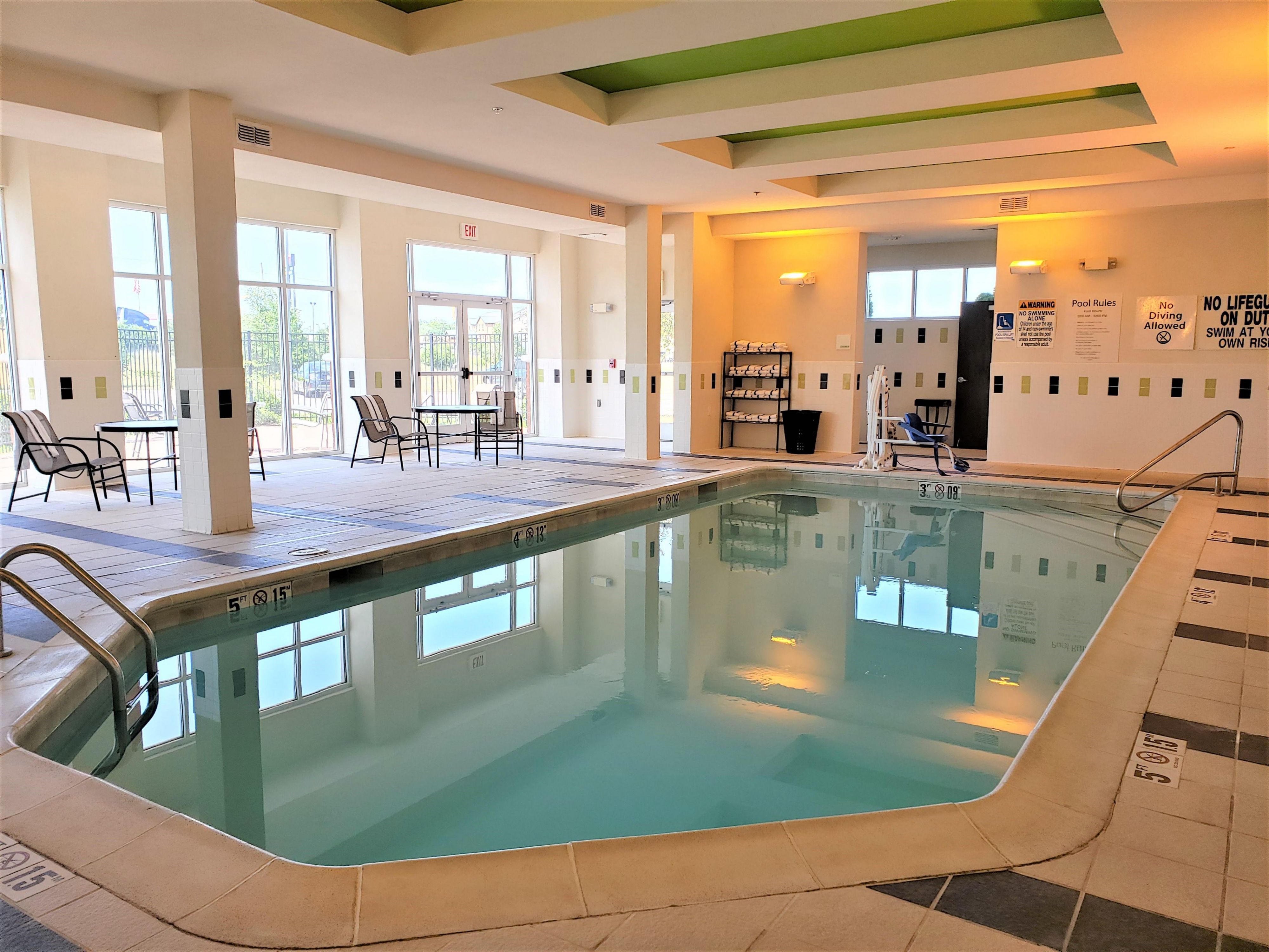 Whether it's a day pass or a private pool party, we have you covered. Our indoor 85 degrees pool has an open shower, closed single use bathroom, and outdoor gated patio. Contact us today for more information about our pool & catering options. Don't forget to stop by our concession station in our lobby!