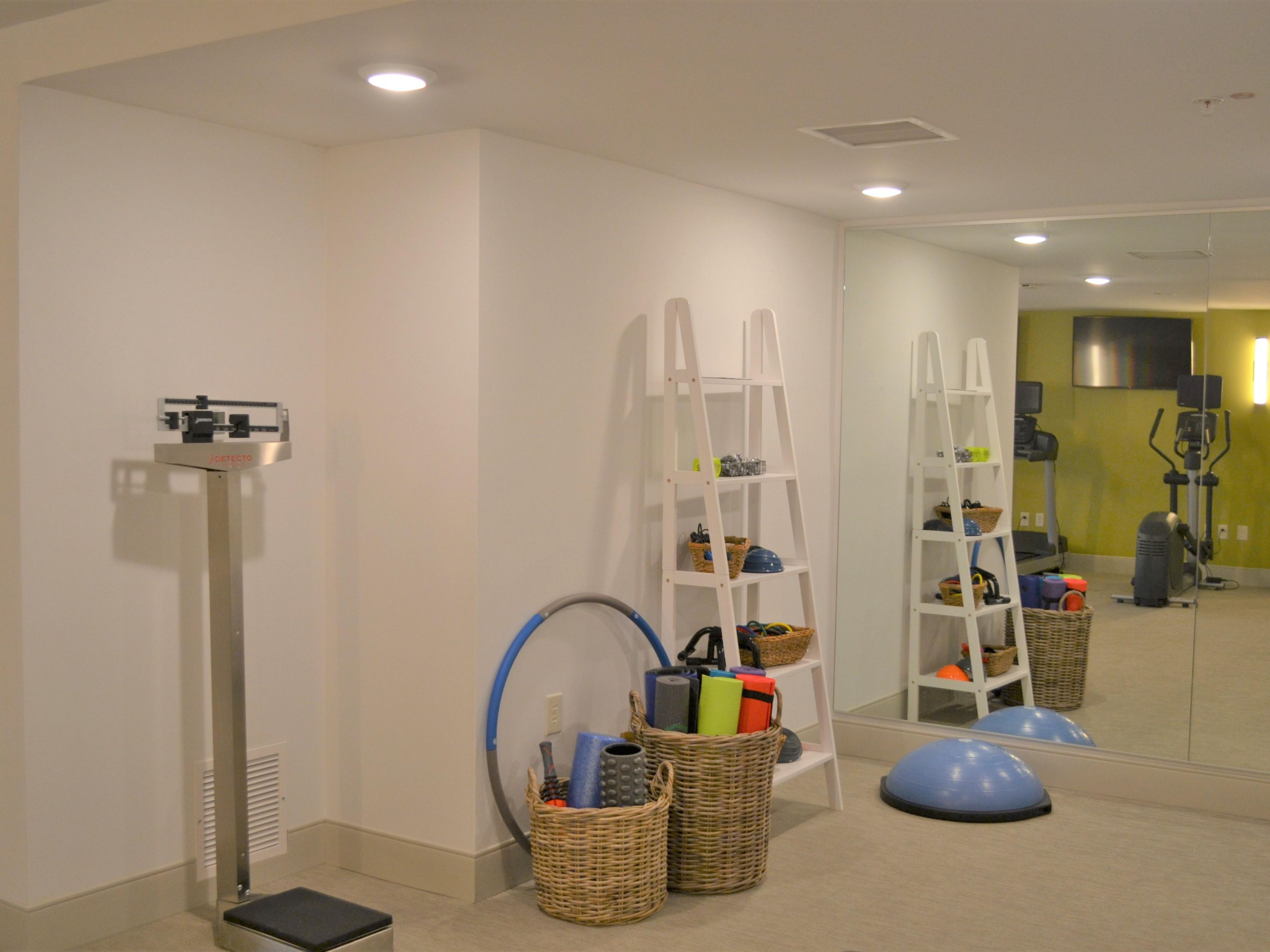 Our wonderful fitness center has everything you'll need to wind down after a long day.  We all want to move more and sit less, so use our weights, bike, treadmill or yoga mats to feel refreshed and keep yourself healthy.  