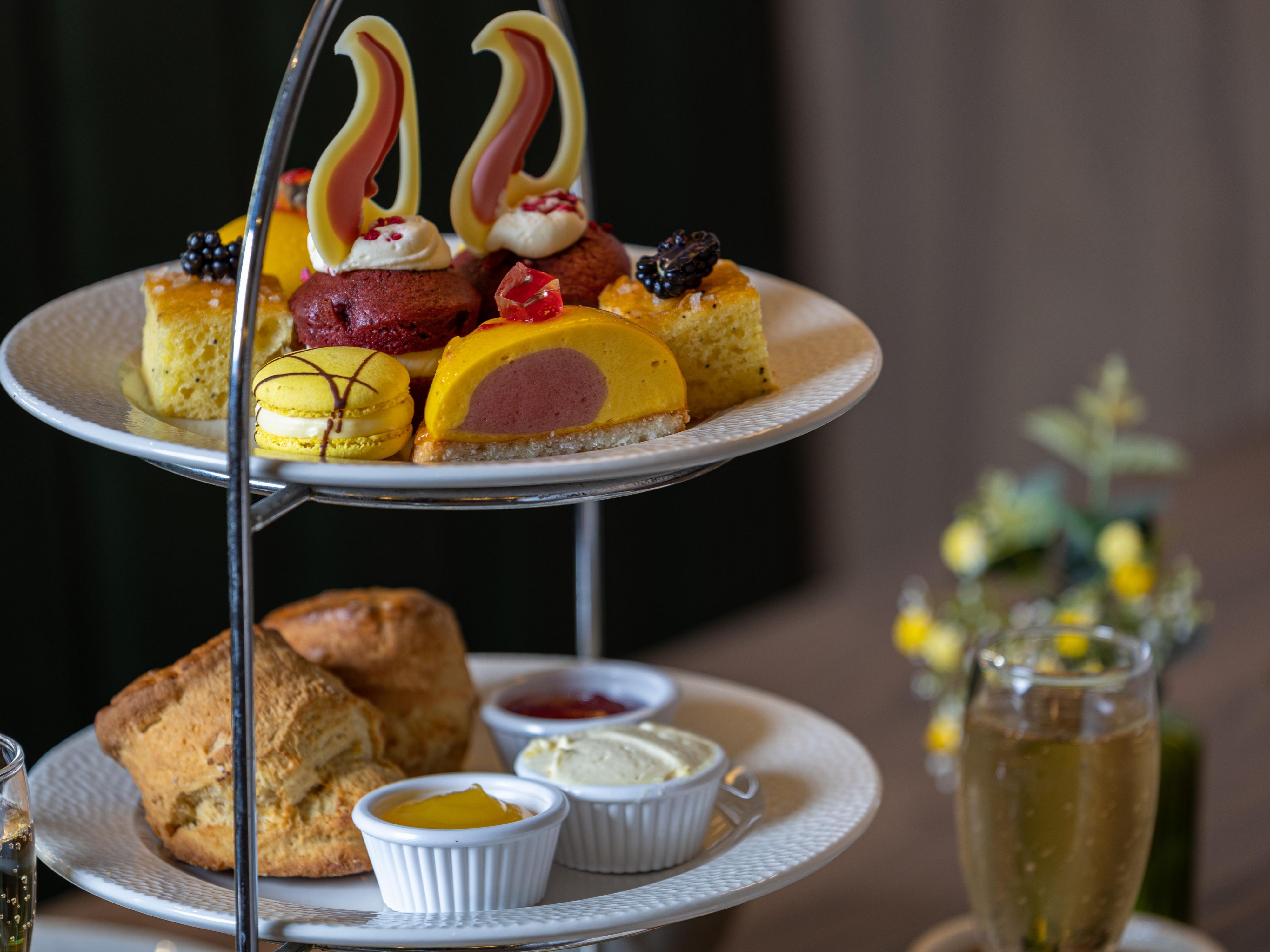 Indulge in a selection of Classic Afternoon Tea delights at Meadow – Kitchen | Bar | Terrace. Our Executive Head Chef has created a mouth-watering array of sweet and savoury delights, including delicate finger cut sandwiches. We have special vegetarian, gluten free and vegan menus, not forgetting a special menu for the little ones! 