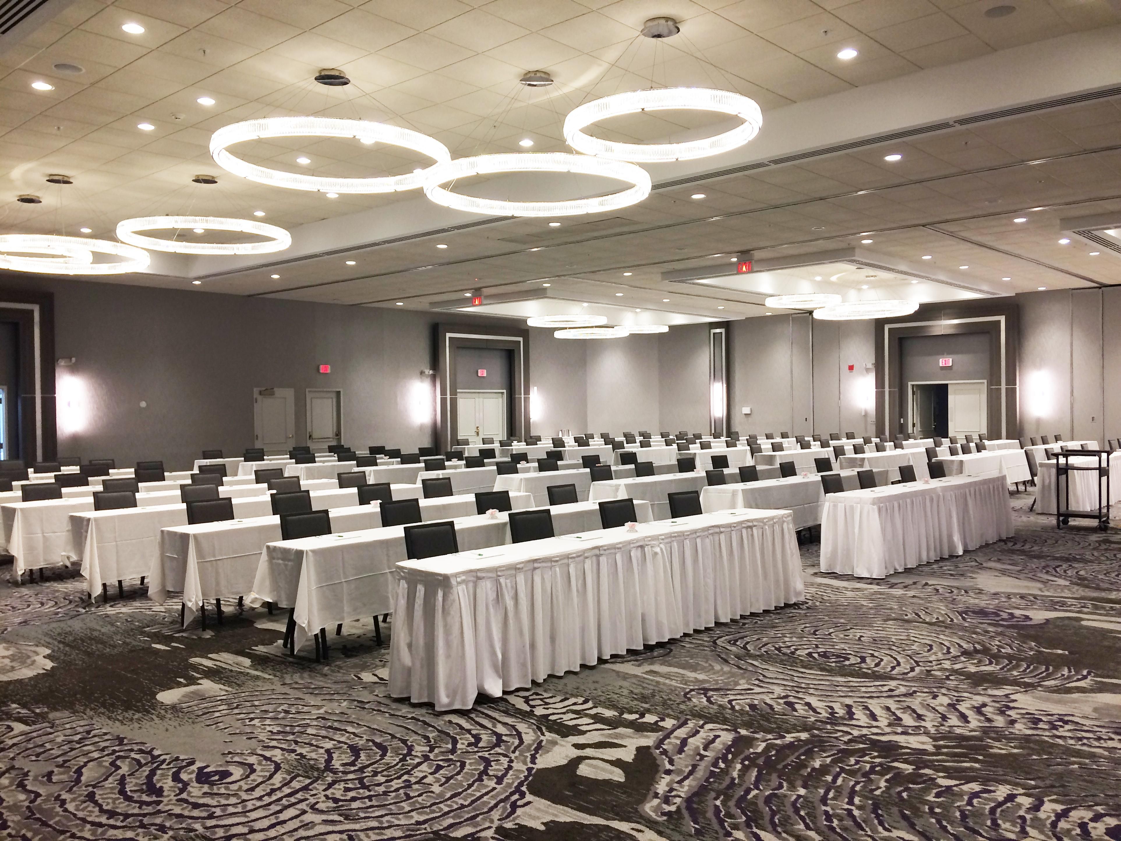 Host your next gathering at the newly renovated Elara Convention Center—19,500 sq. ft. of flexible venues anchored by a stunning 11,200-sq-ft ballroom. From boardrooms to lake-view spaces and generous pre-function foyers, we scale from small meetings to conferences and weddings up to 1,200 guests, with on-site catering and planning support.