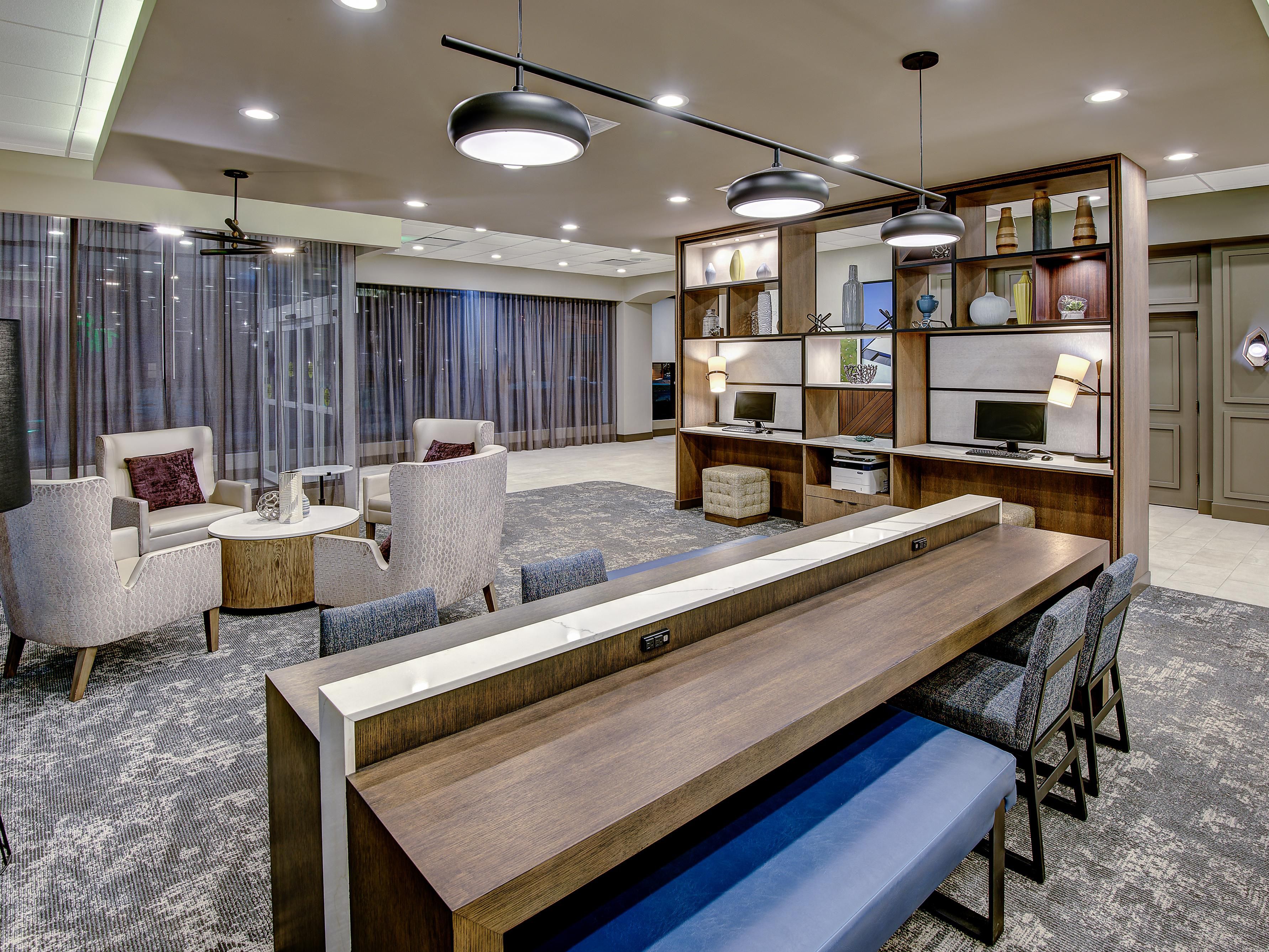 Hotel Lobby and Business Center