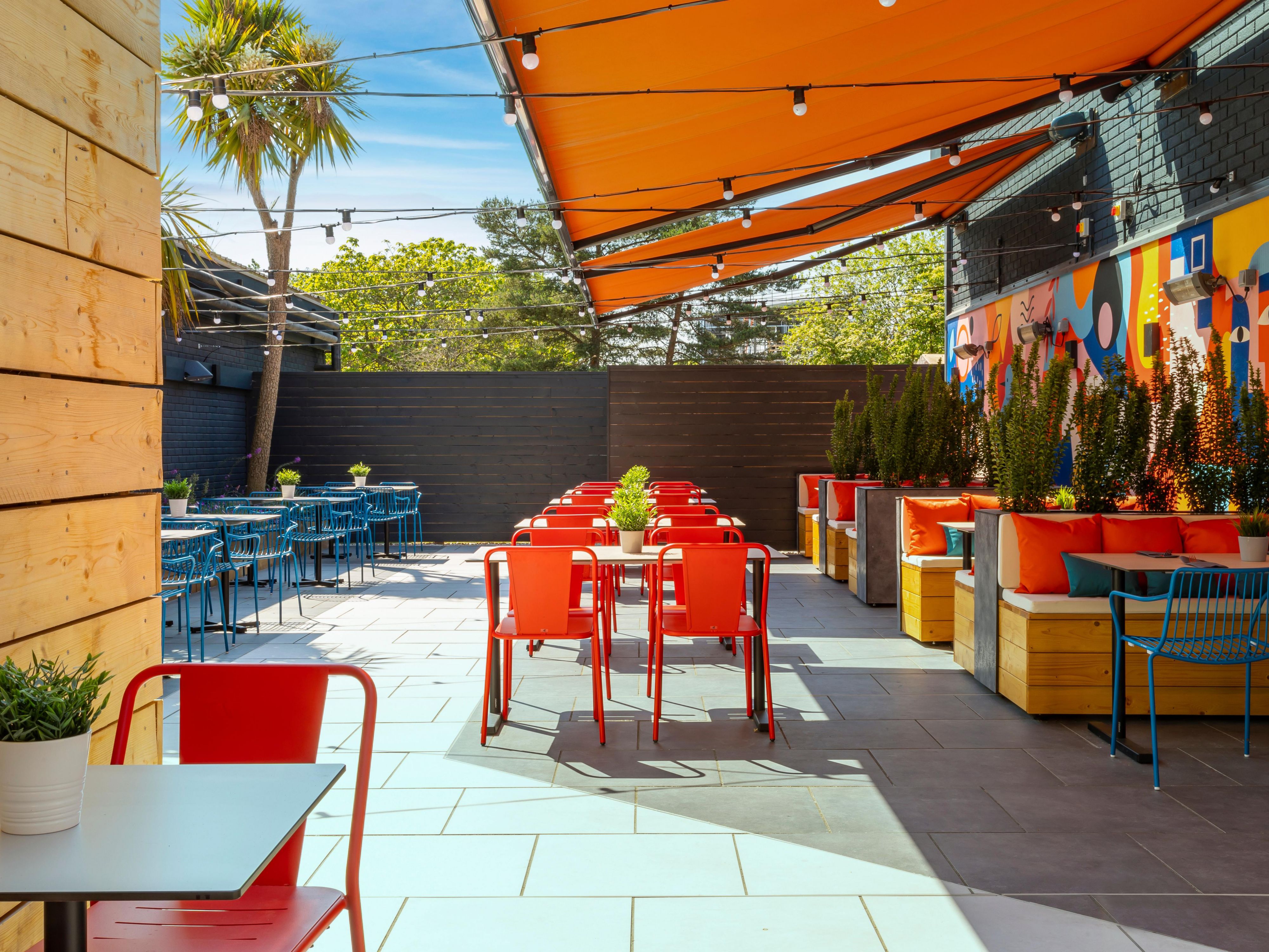 The Courtyard serves as our al fresco dining area, perfect for leisurely mid-morning coffee breaks, enjoying pre-dinner drinks, or sultry romantic evenings.