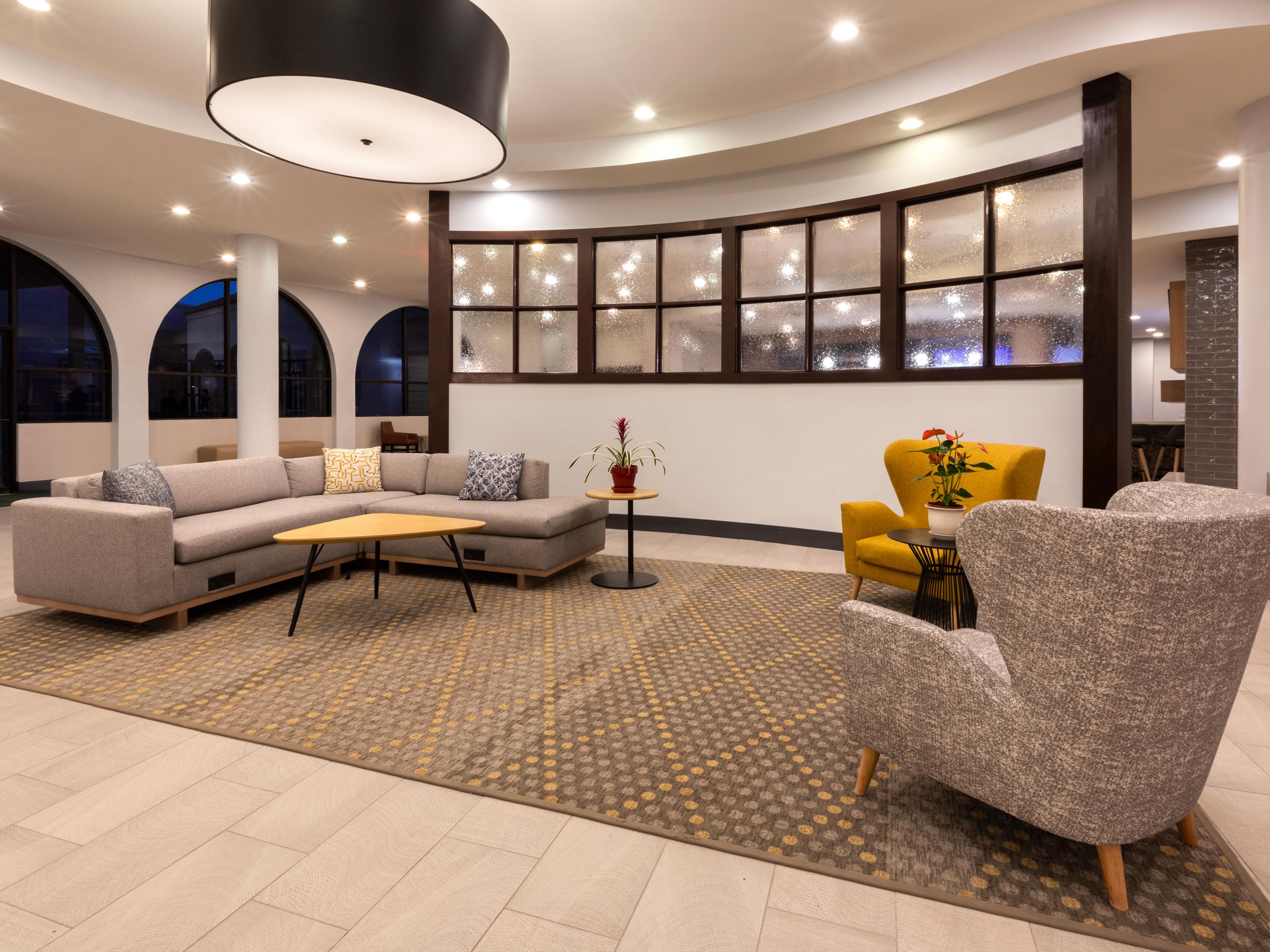 Enjoy our newly renovated hotel lobby