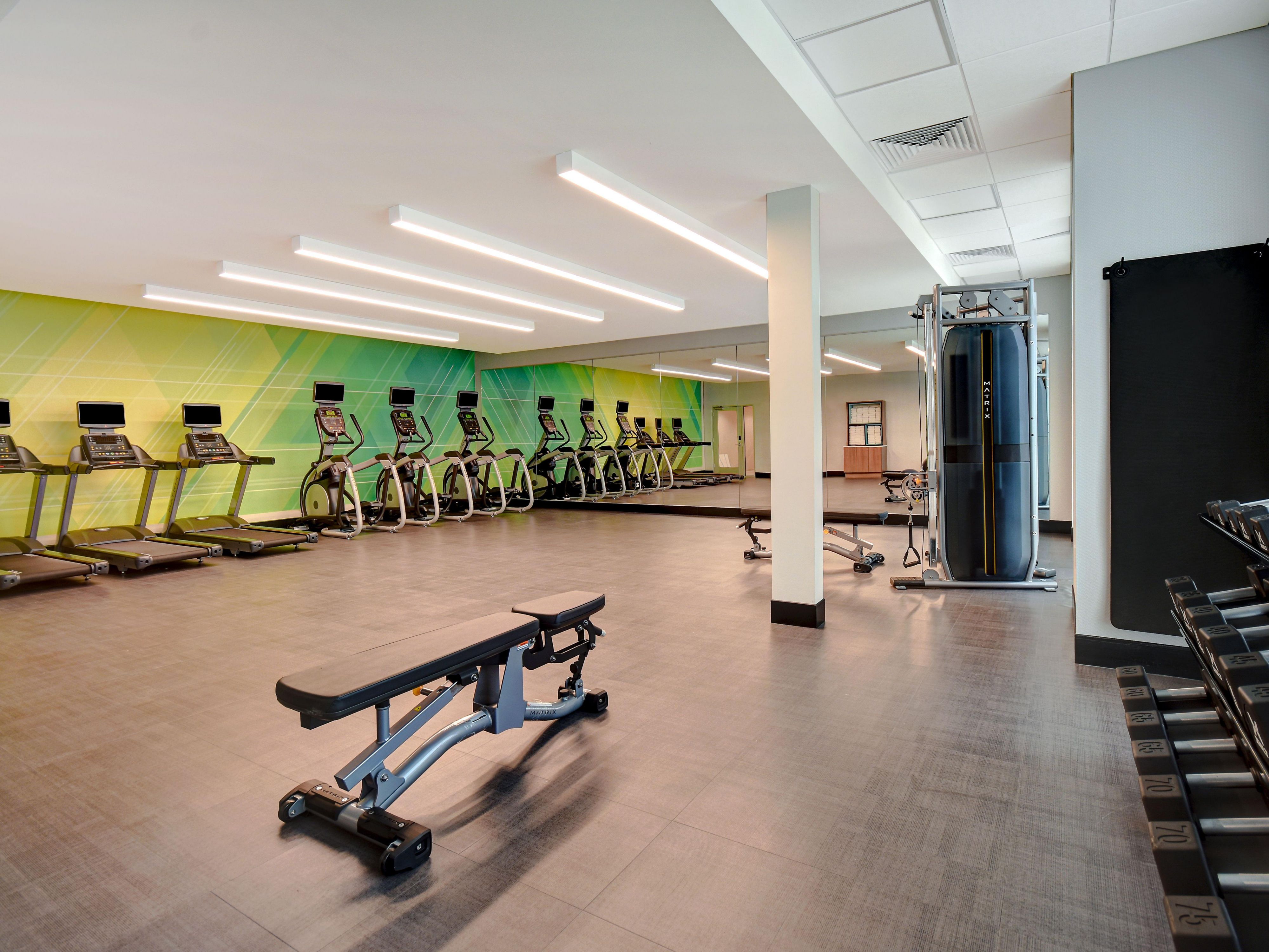 Enjoy complimentary use of our fitness center during your stay. Offering free weights and cardio machines, you will find everything needed to stay fit during your stay with us.