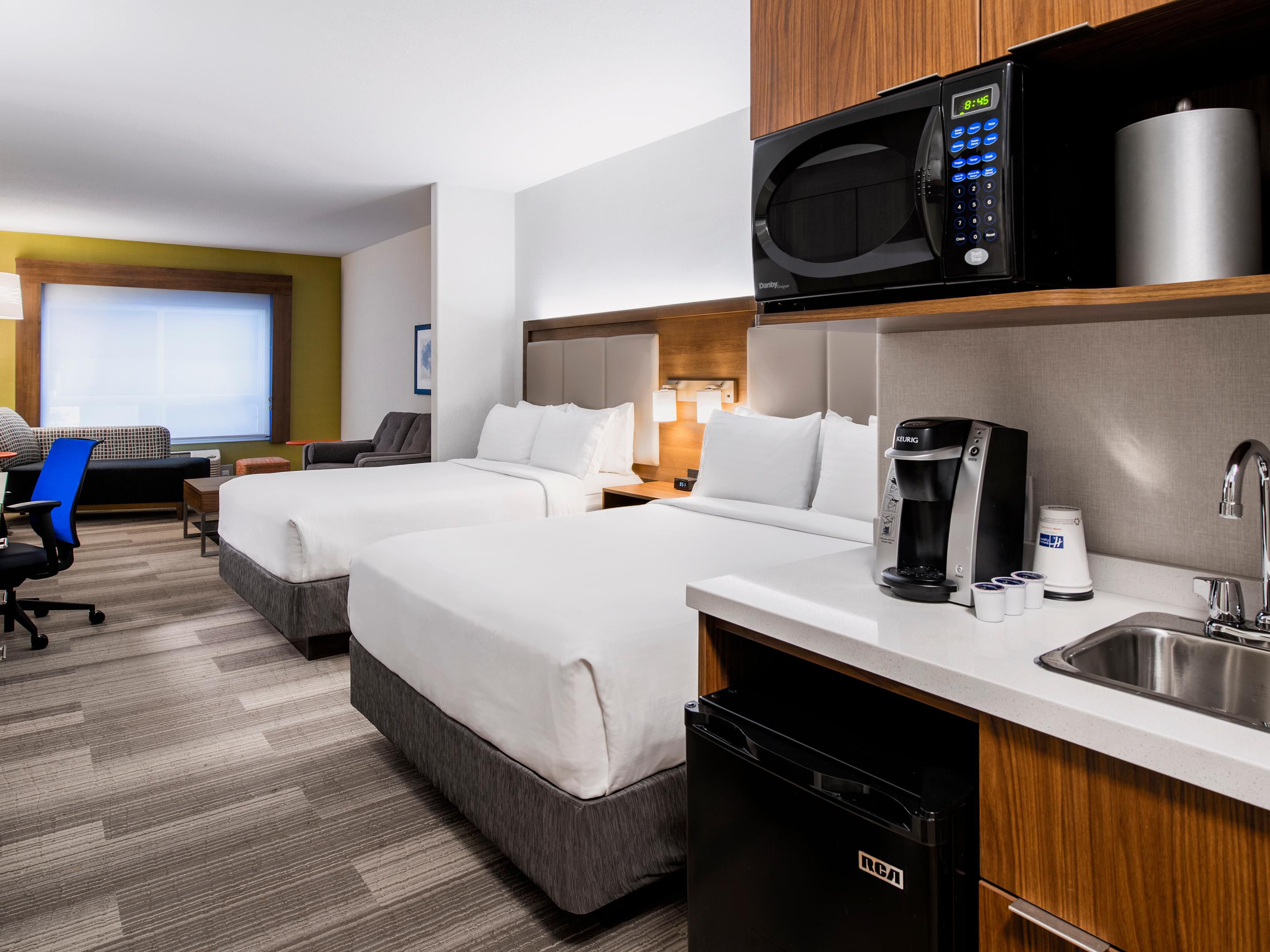 Our rooms feature a microwave, minifridge and coffee maker to make your longer stay more comfortable. We are also less than 3km away from the Real Canadian Superstore for all of your shopping needs.