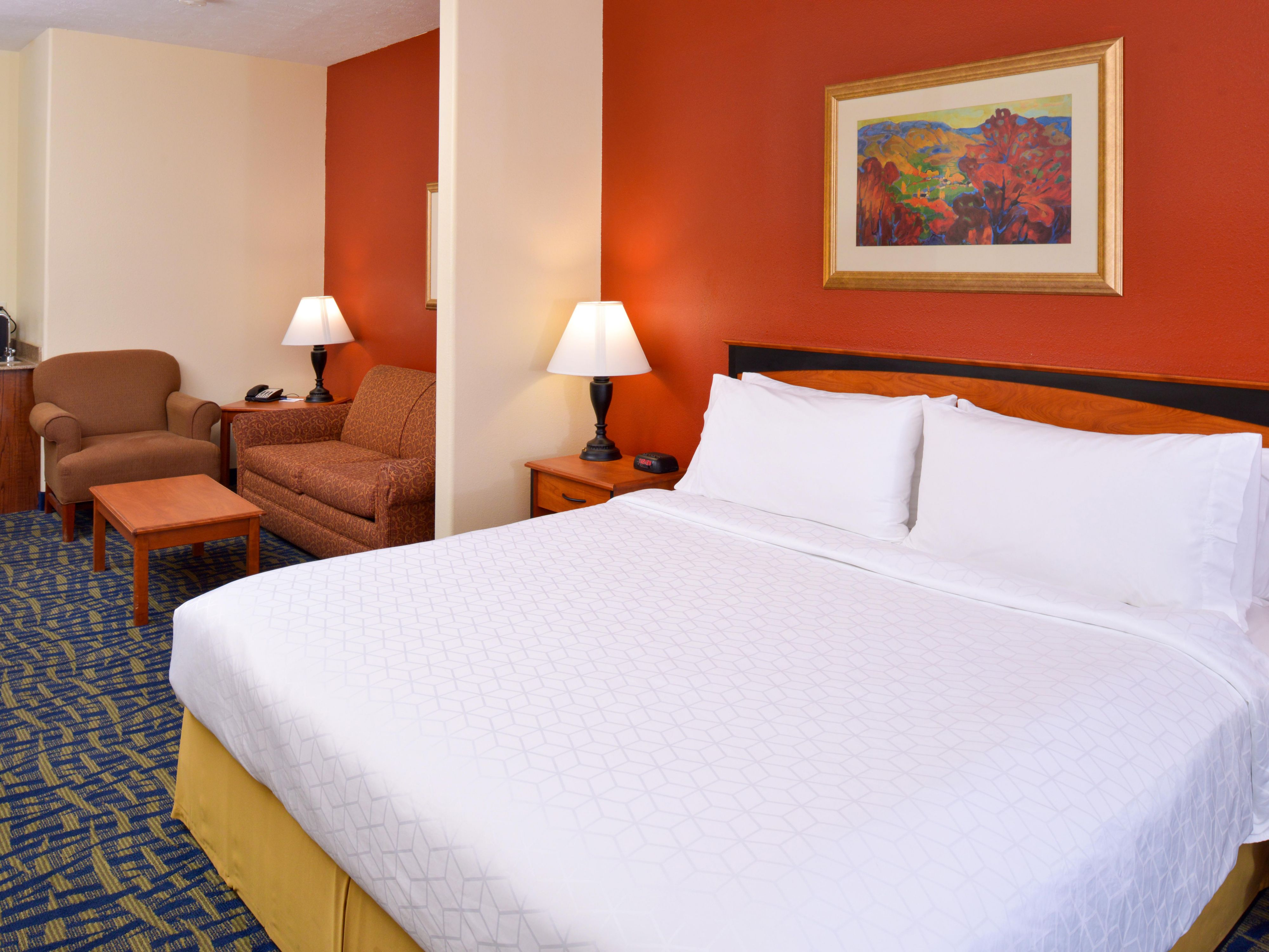 At the end of a long day, relax in our clean, fresh guest rooms.