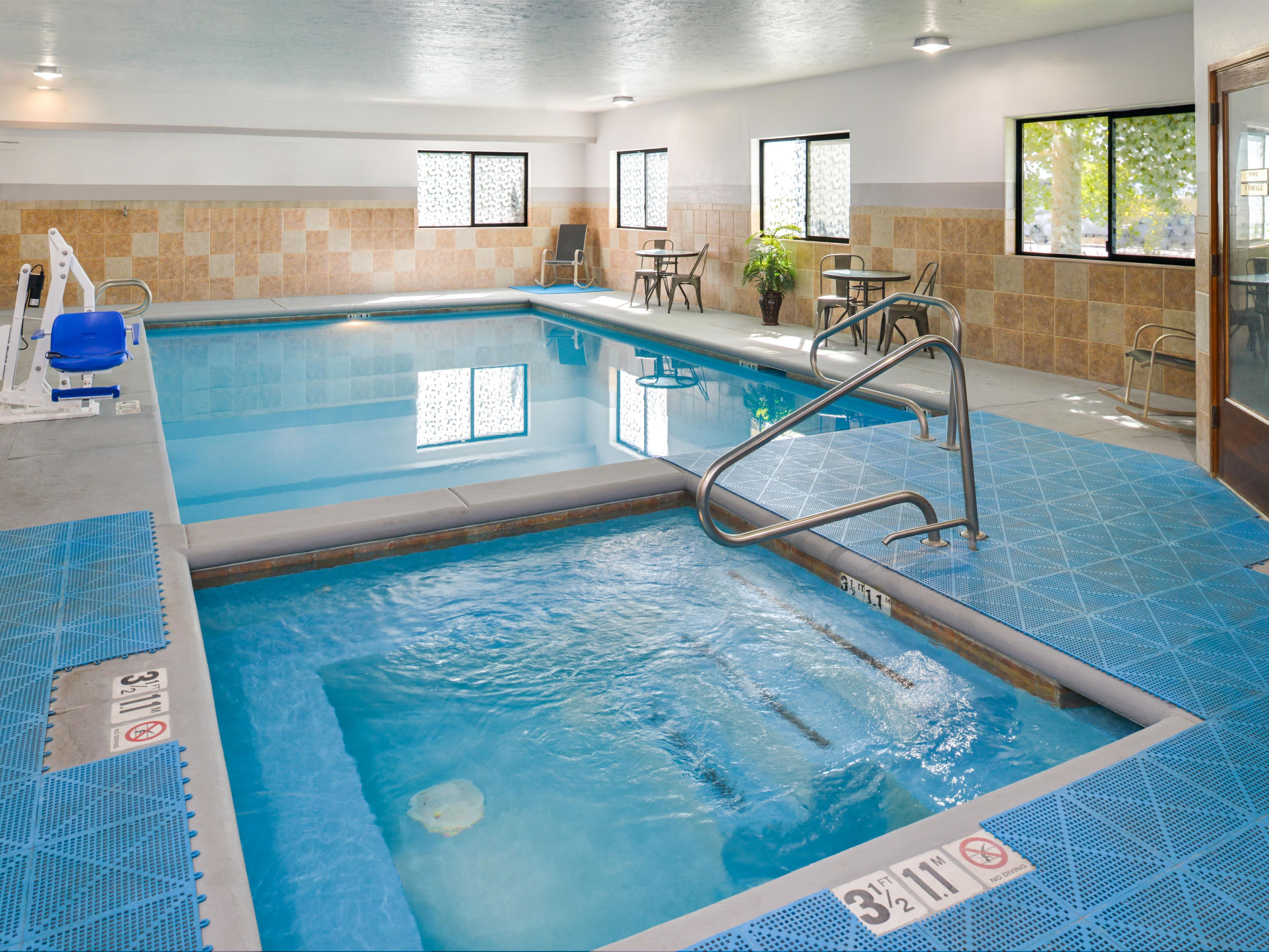 Come and enjoy our indoor swimming pool.