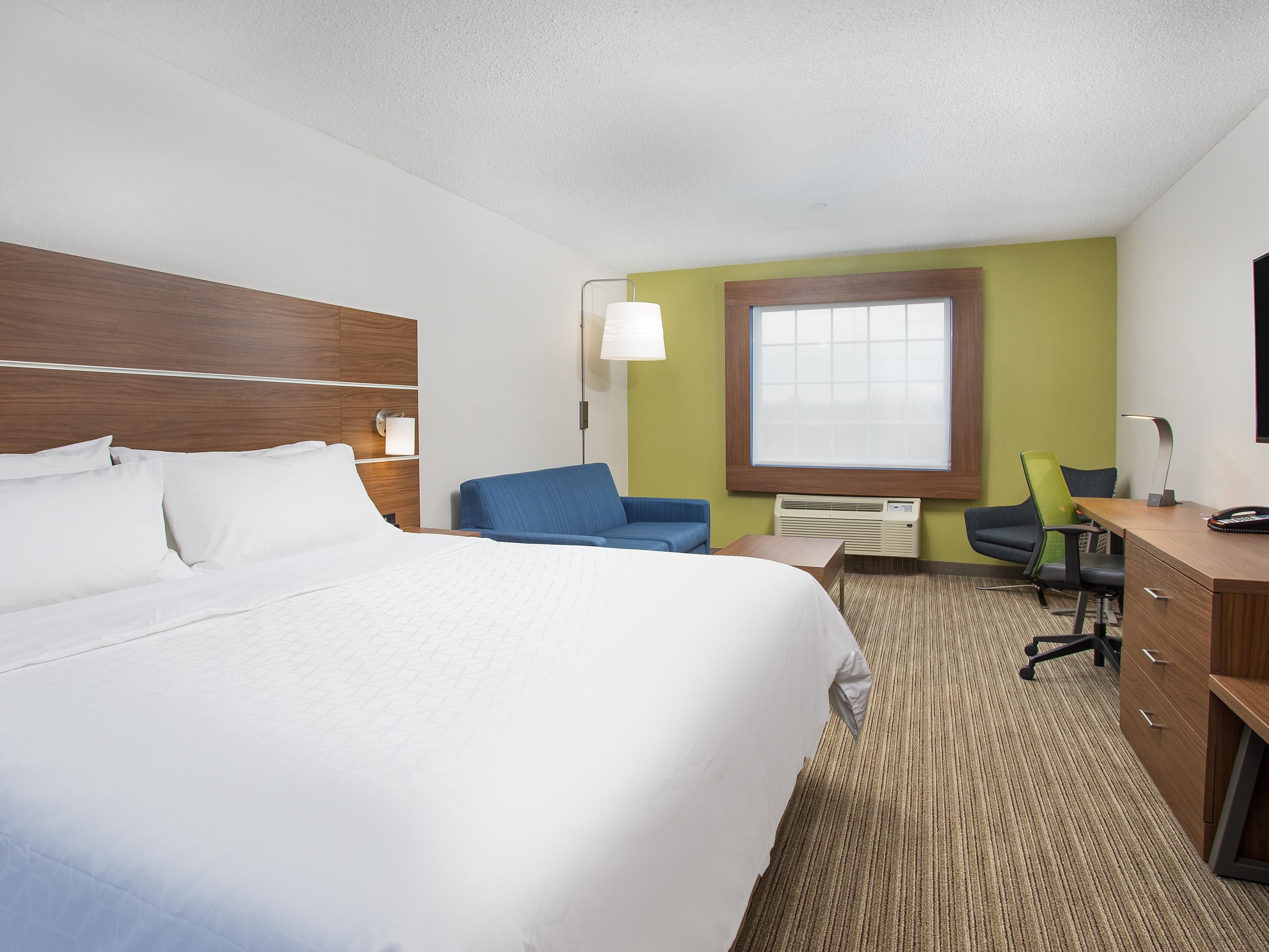 Our king suite gives you plenty of room to get comfortable!