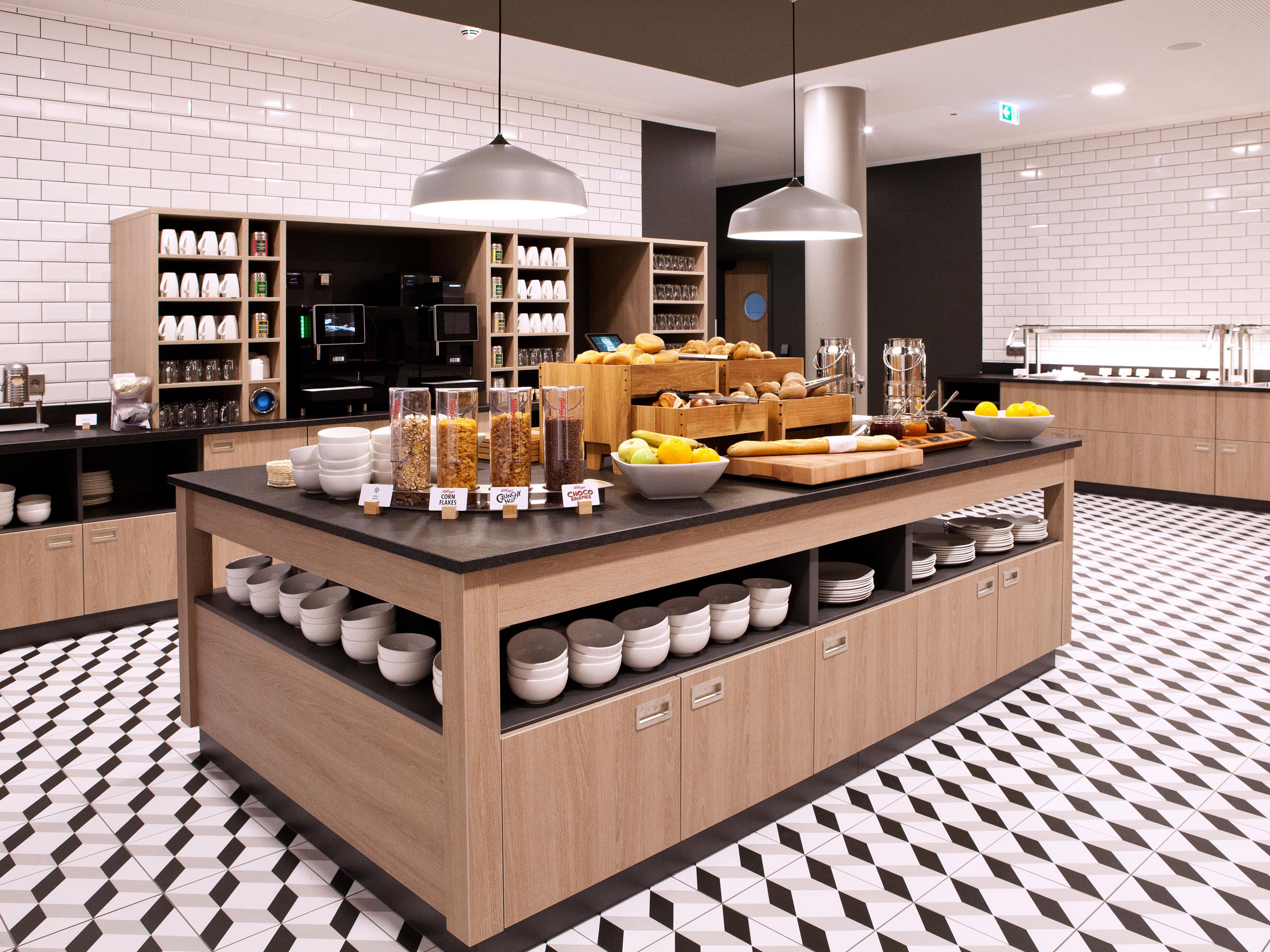 Kick-start your morning with a free buffet breakfast. Build a bacon bap, granola bowl, or enjoy a coffee and croissant. The choice is yours! Vegan and gluten-free options are available on request - just ask the team.