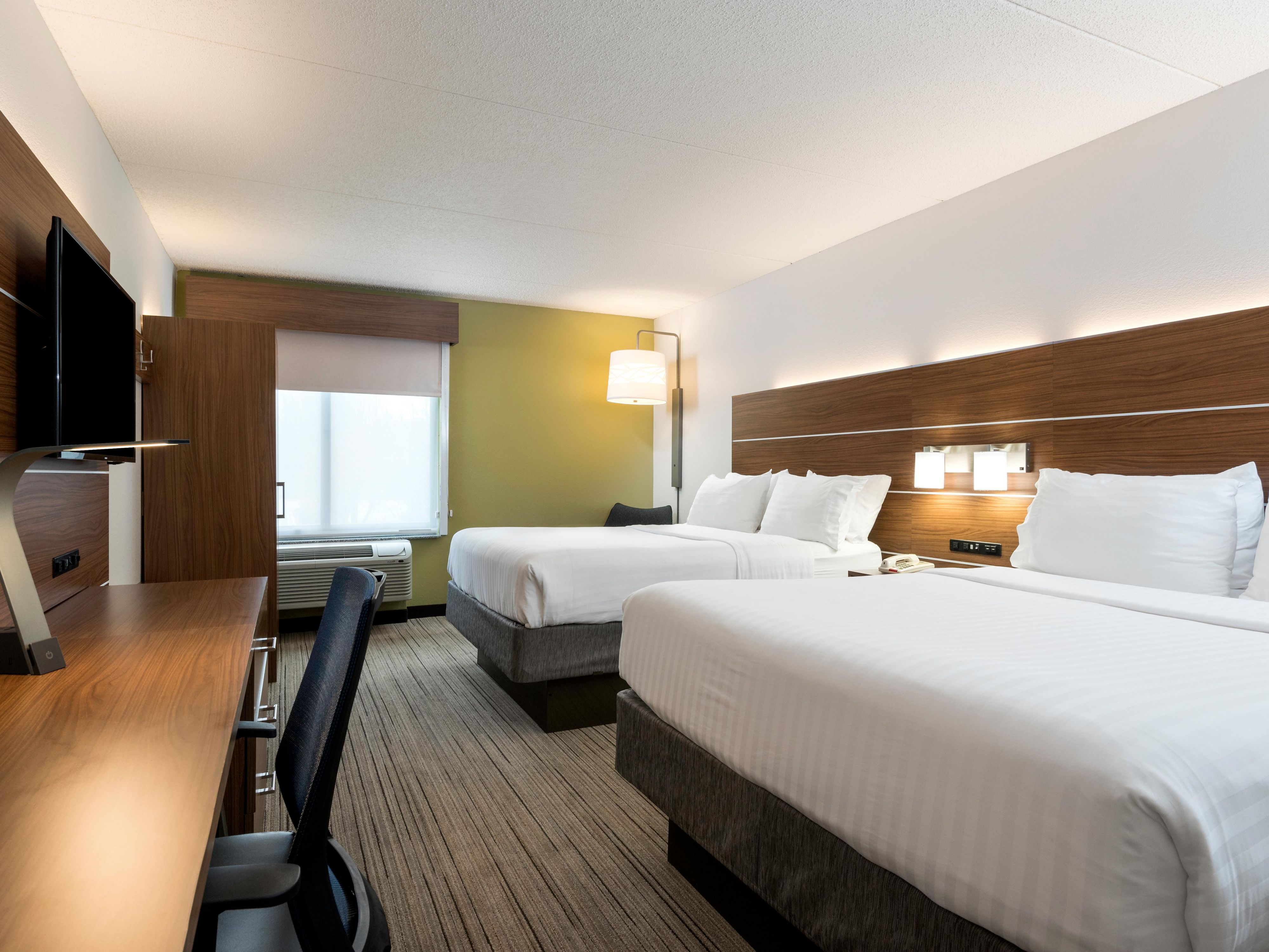 Two Queen Beds, Free WiFi, Free Breakfast, Extensive Fitness Room