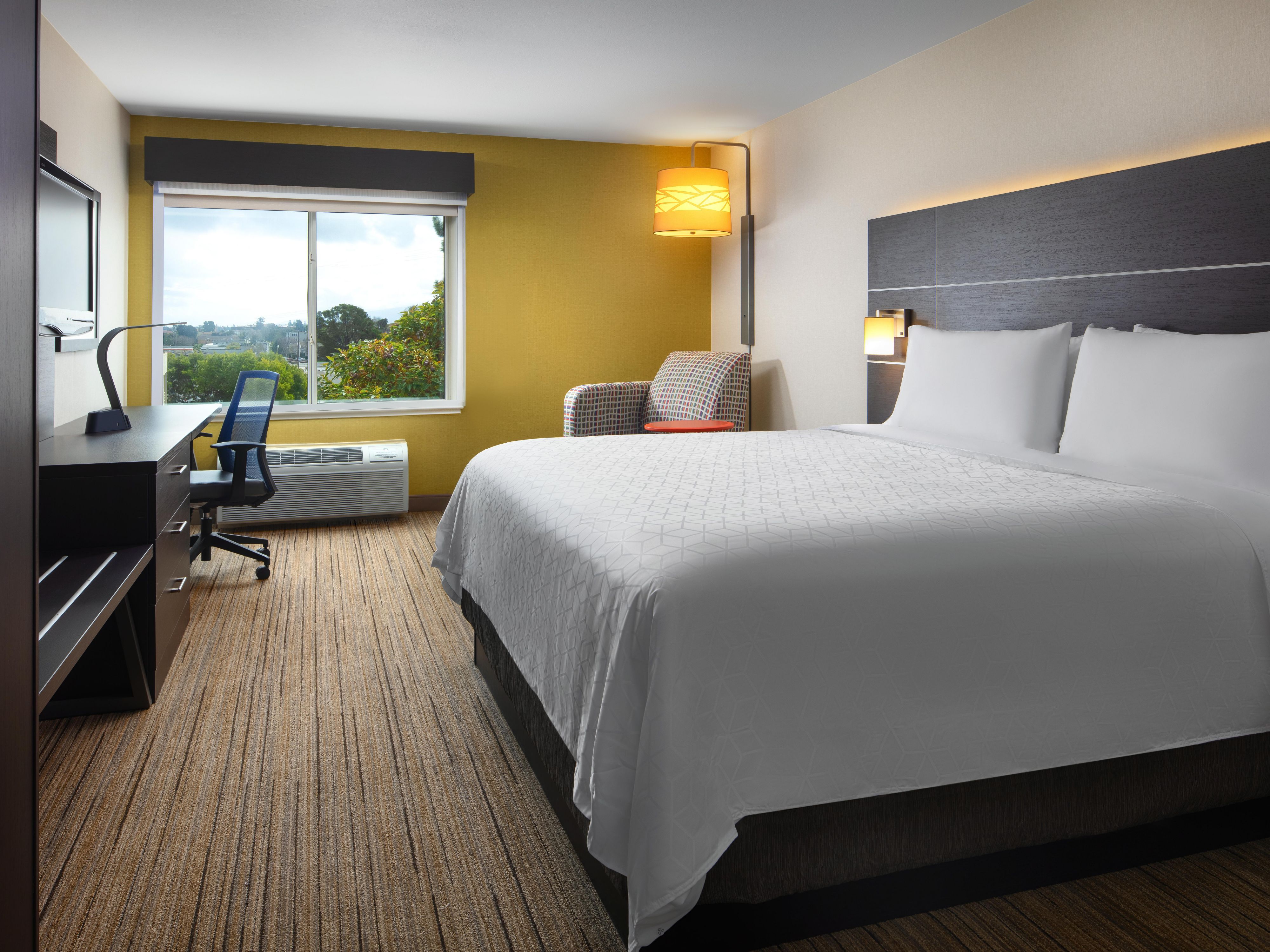 Relax and recharge in our spacious king rooms.