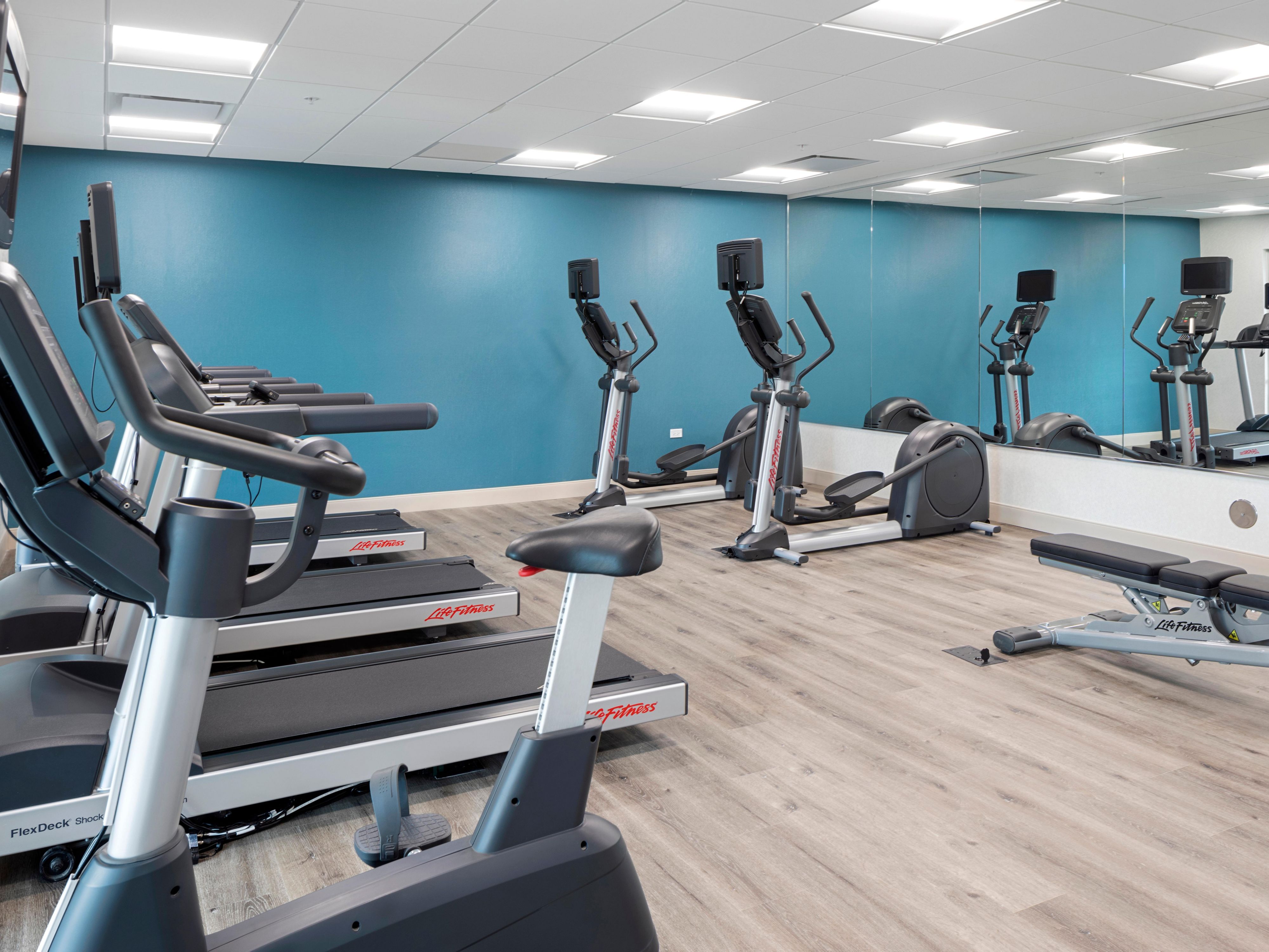 Keep up your fitness routine with state of the art equipment