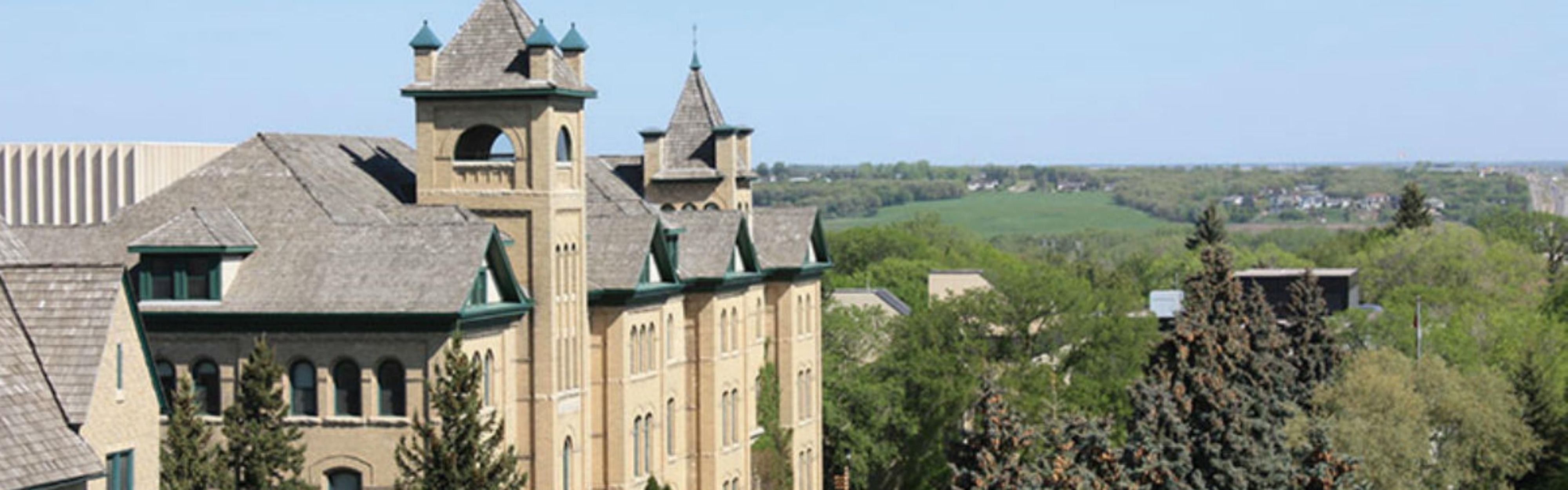 Admire the picturesque Brandon University, Brandon Manitoba.