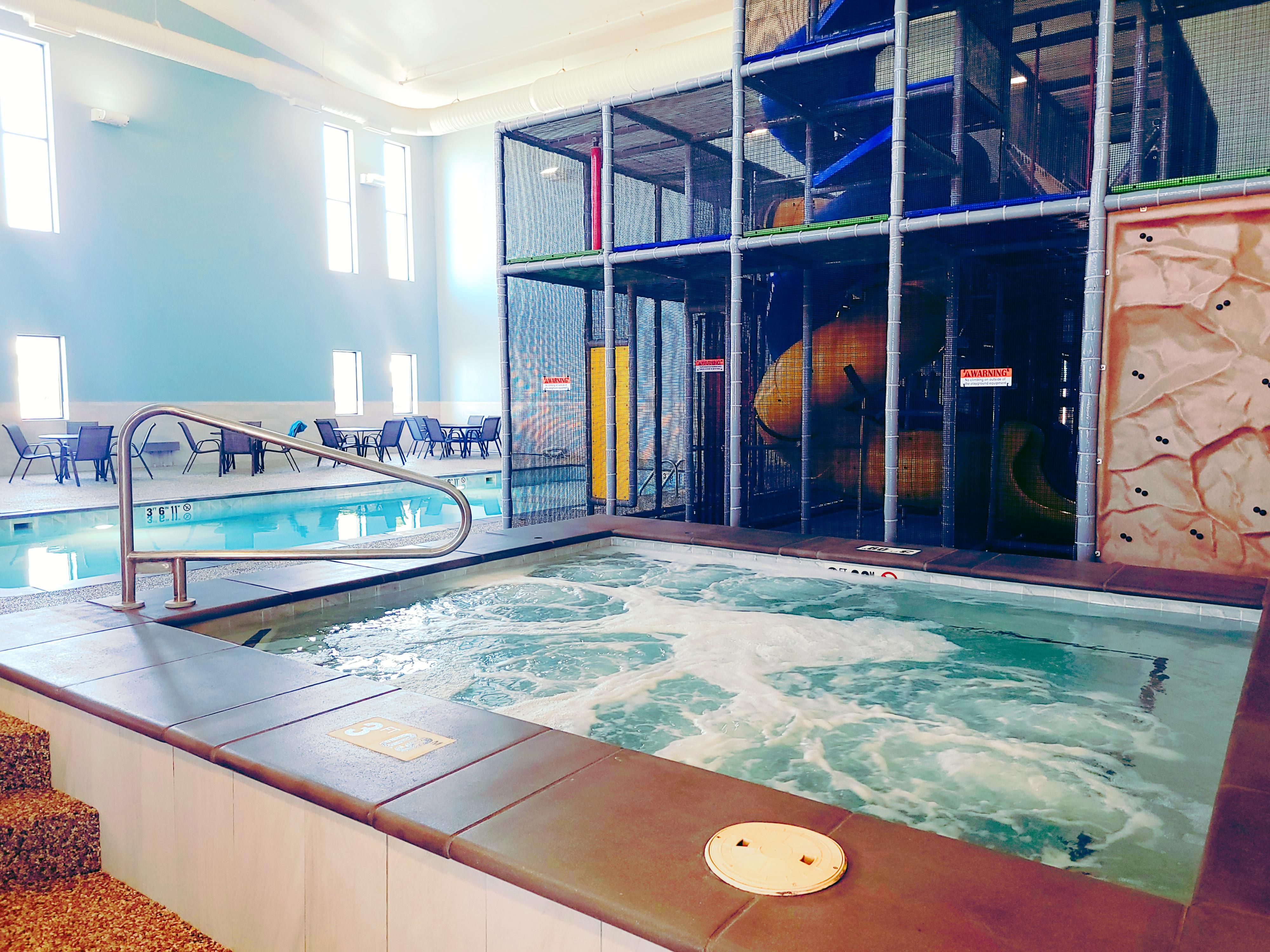 Make a splash in our pool area, featuring a heated pool and hot tub! 