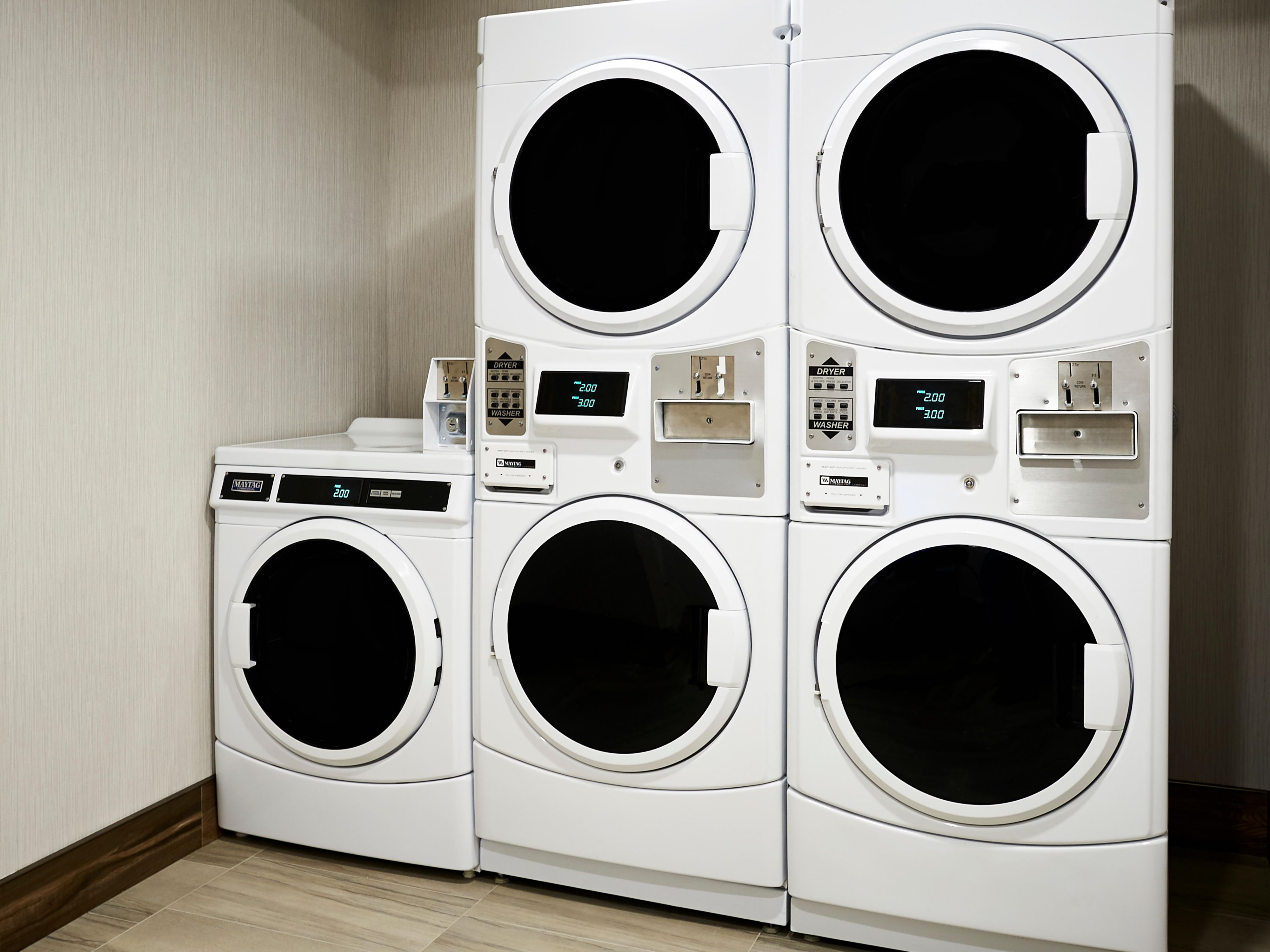 Whether your trip has been extended, you prefer to pack light, or you've had a busy day in the mine, we’ve got you covered! At Holiday Inn Express & Suites Brantford, our on-site washers and dryers make it easy to keep your clothes fresh and clean while you’re on the road.