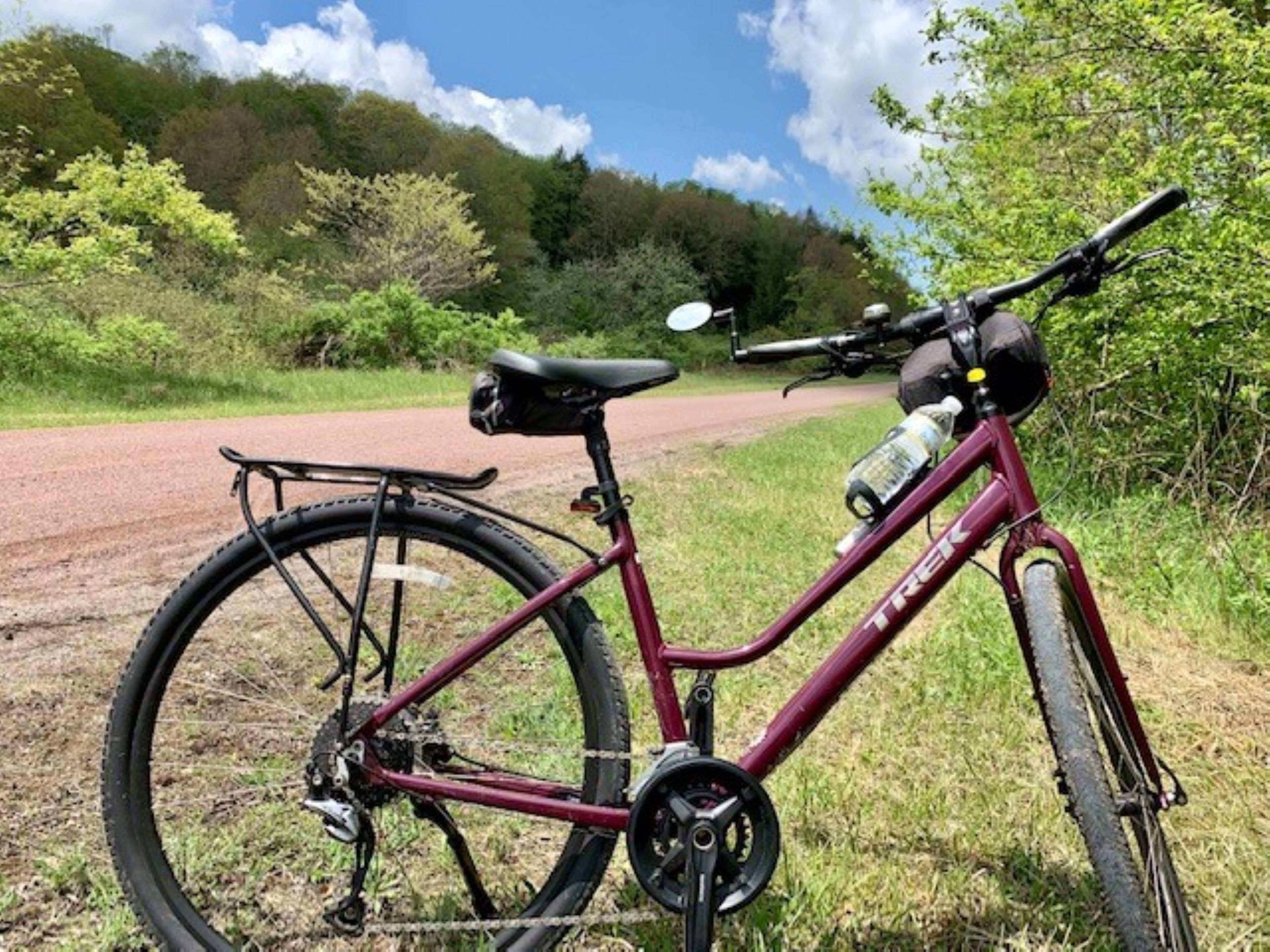Cross over the railroad tracks and go left on Potomac Street. Right on Delaware Avenue. First left on Brunswick Street. Look for Bike Route signs. Take the Brunswick Crossing Valley Trail. Left on Potomac View Avenue. Right on Lander Creek Drive.
Right on Village Green Way.  See you soon!  
