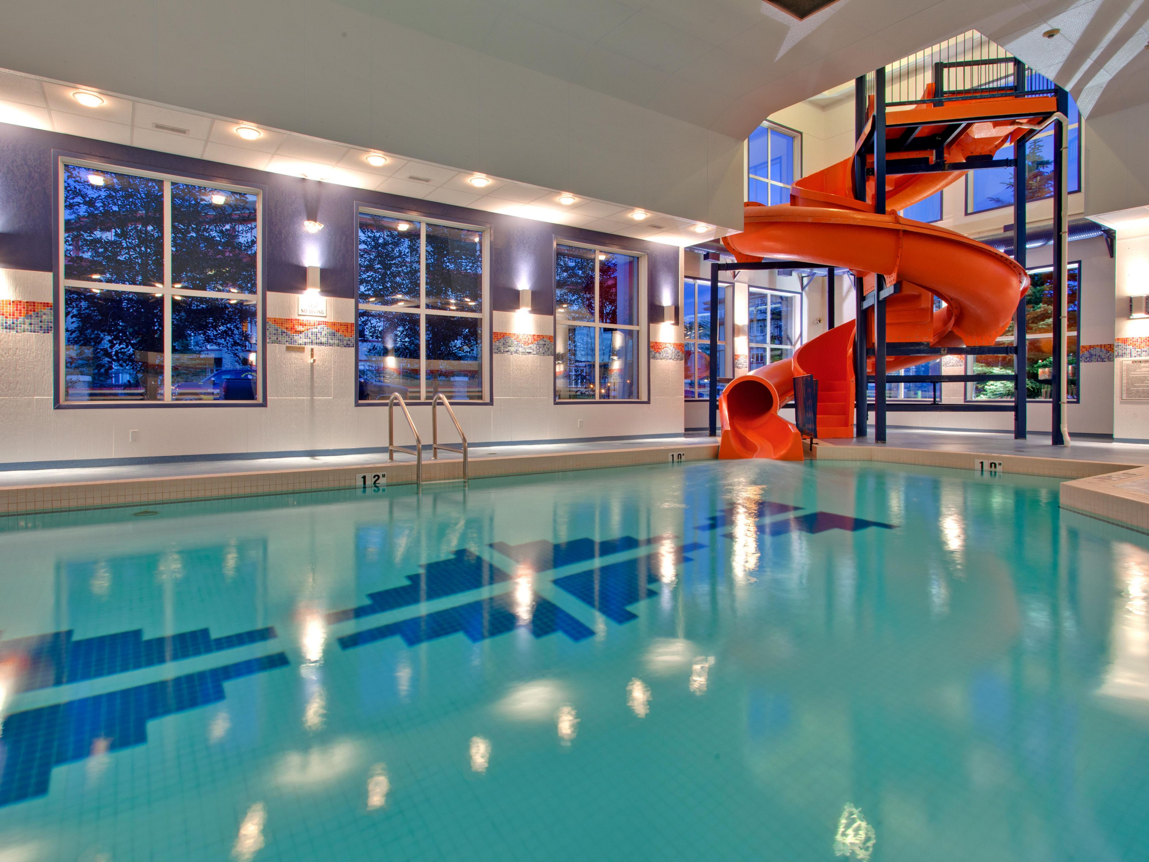 Can't travel? That's okay. Enjoy a staycation and take a dip in our pool with waterslide and hot tub. Change rooms available with shower and lounge area when you just want to chill.