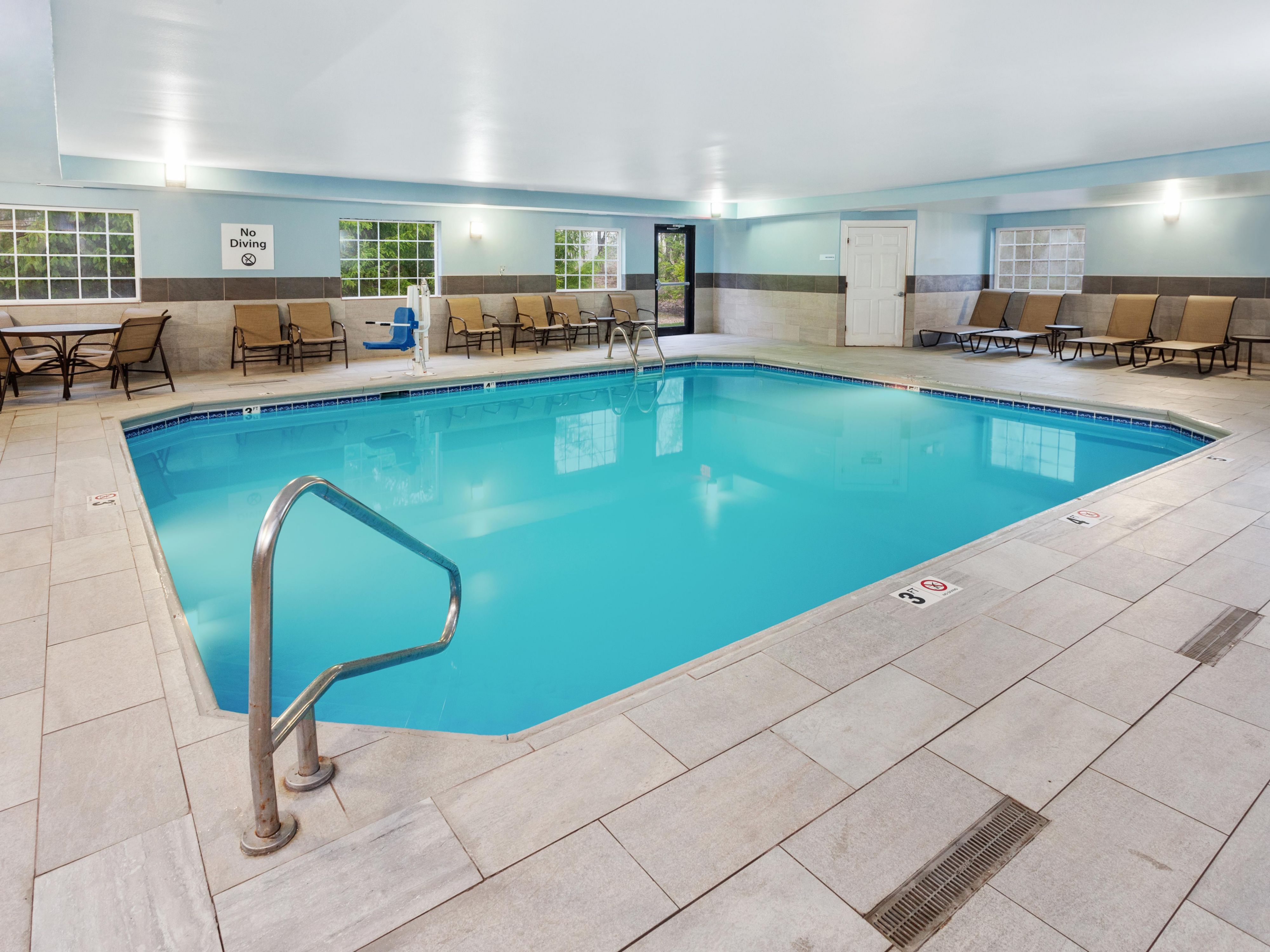 Relax in our refreshing pool after a hard day at work!