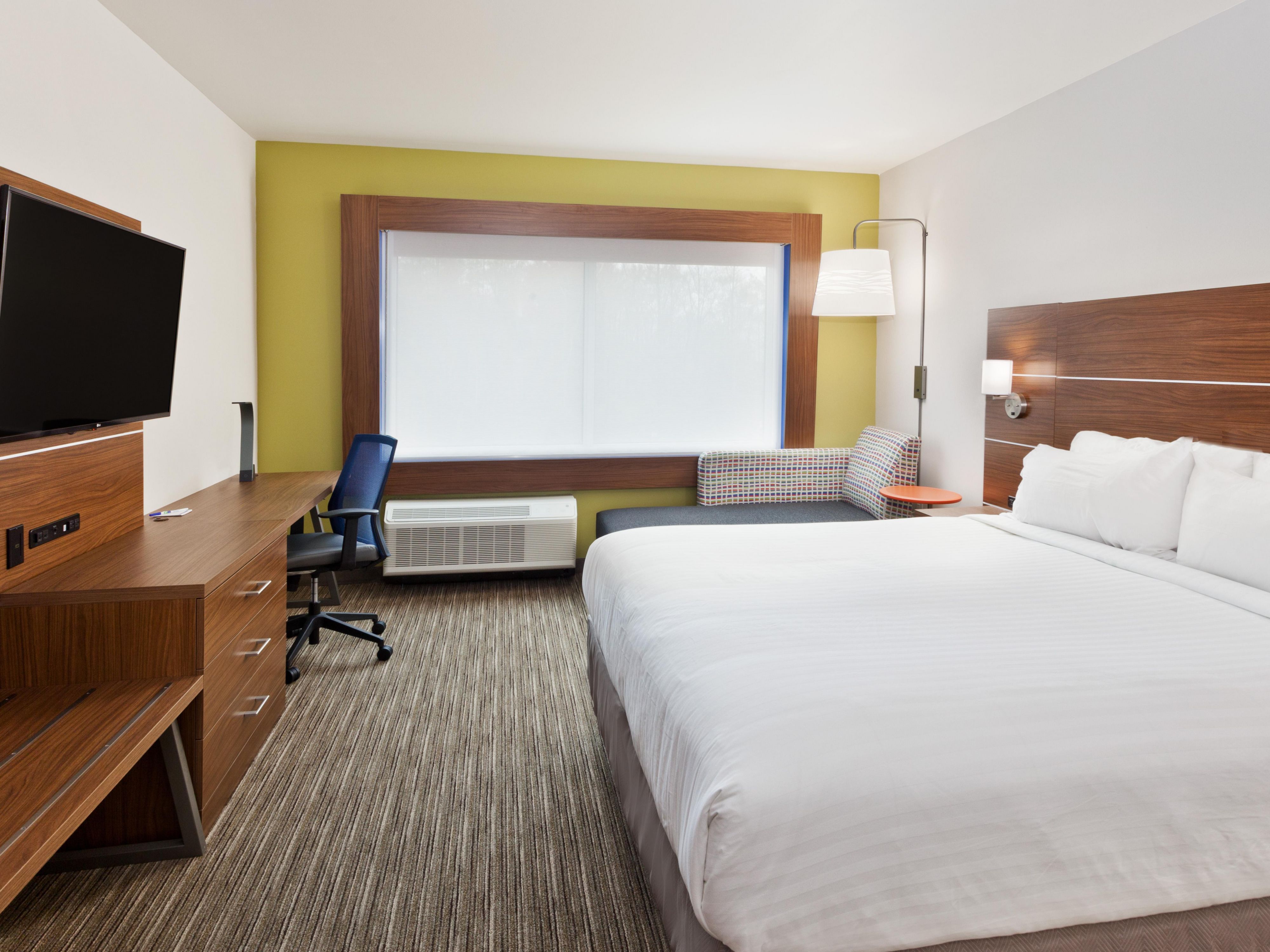 King rooms equip with microwave, fridge, keurig and 50" flatscreen