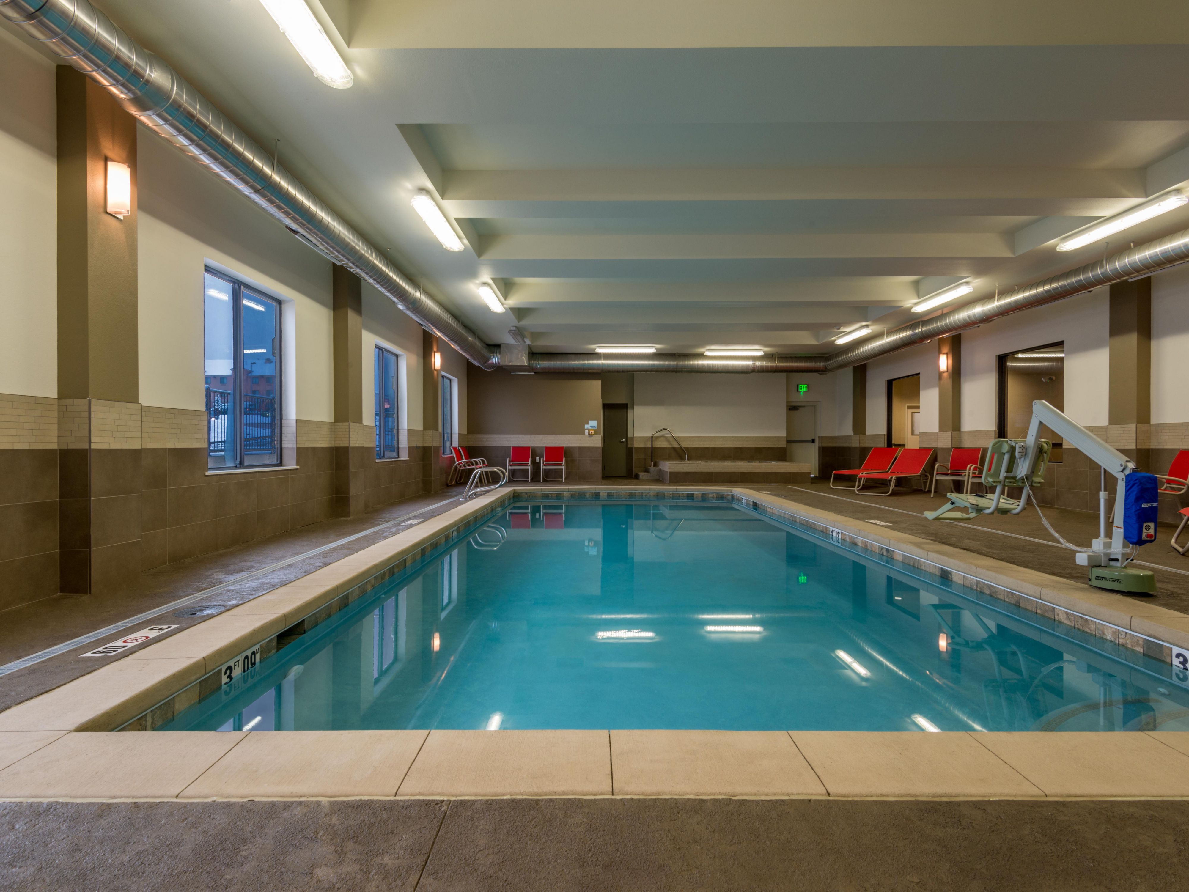 Refreshing Indoor Heated Pool Open 7:00AM - 11:00PM