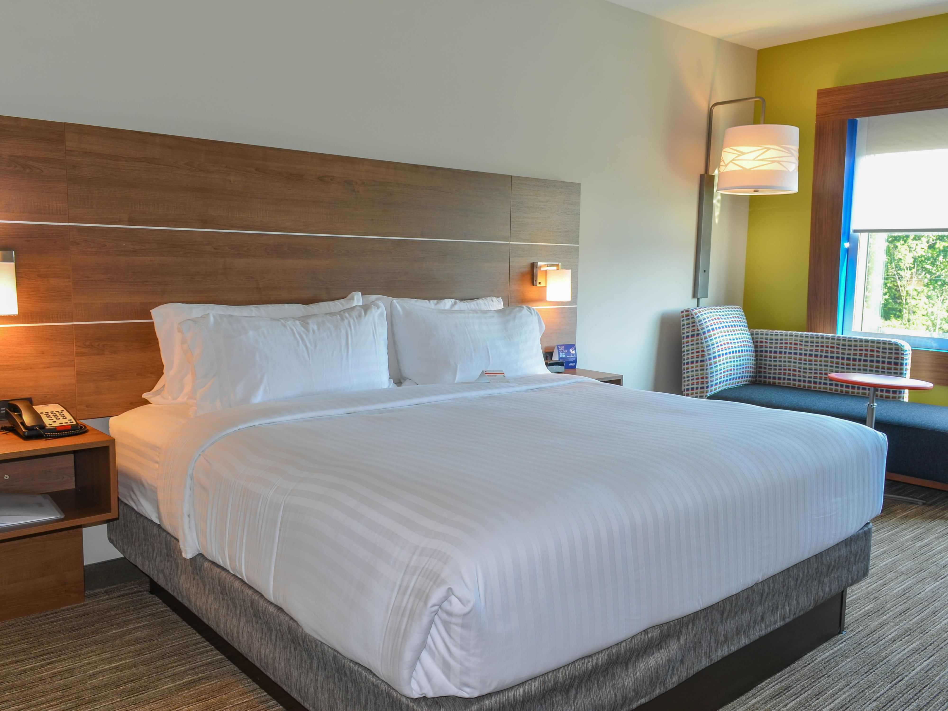 Pull back the covers, hop in, and catch your favorite TV show.