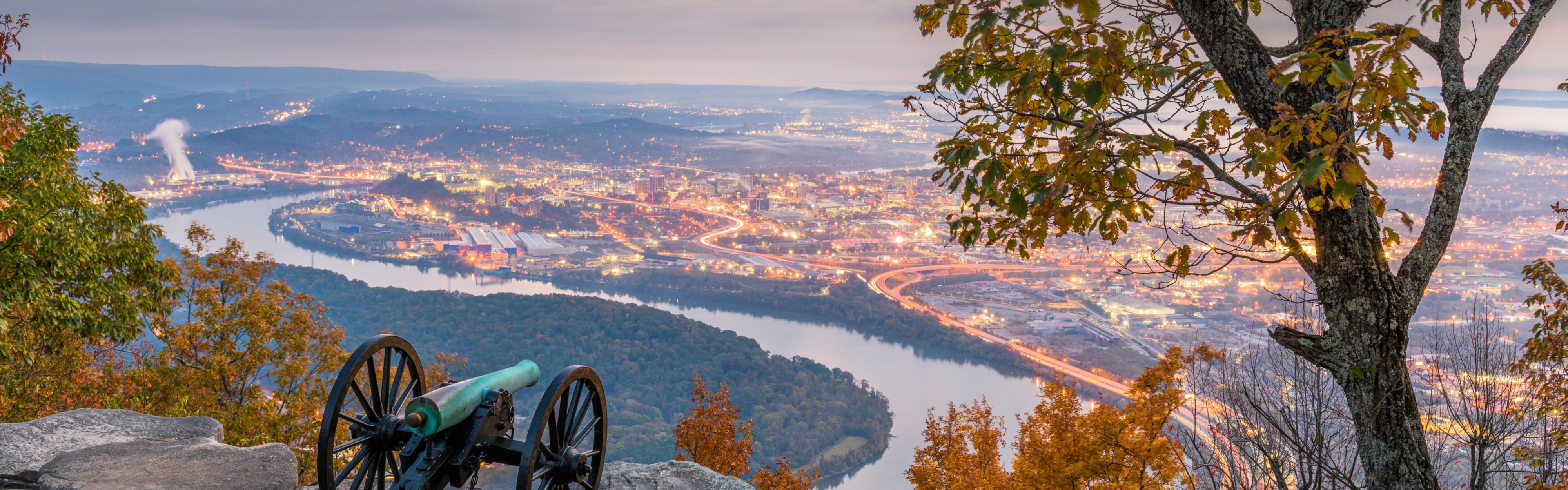 Enjoy Chattanooga views from Lookout Mountain.