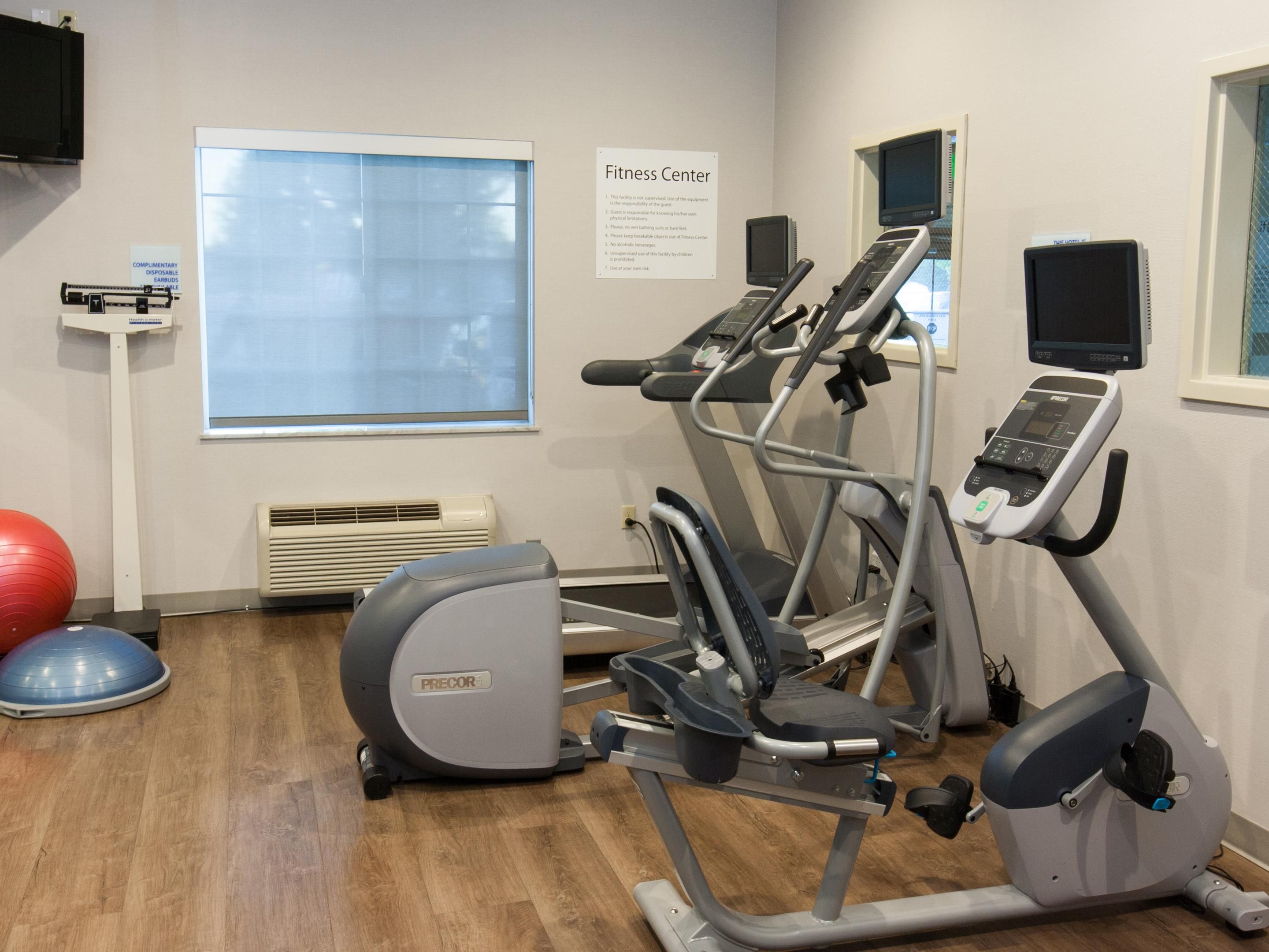 Stay connected with free Wi-Fi and stay active in our 24/7 Fitness Center. Whether you prefer cardio or strength training, our facility offers everything you need for a fulfilling workout. Stay active. Stay connected. Stay with us!