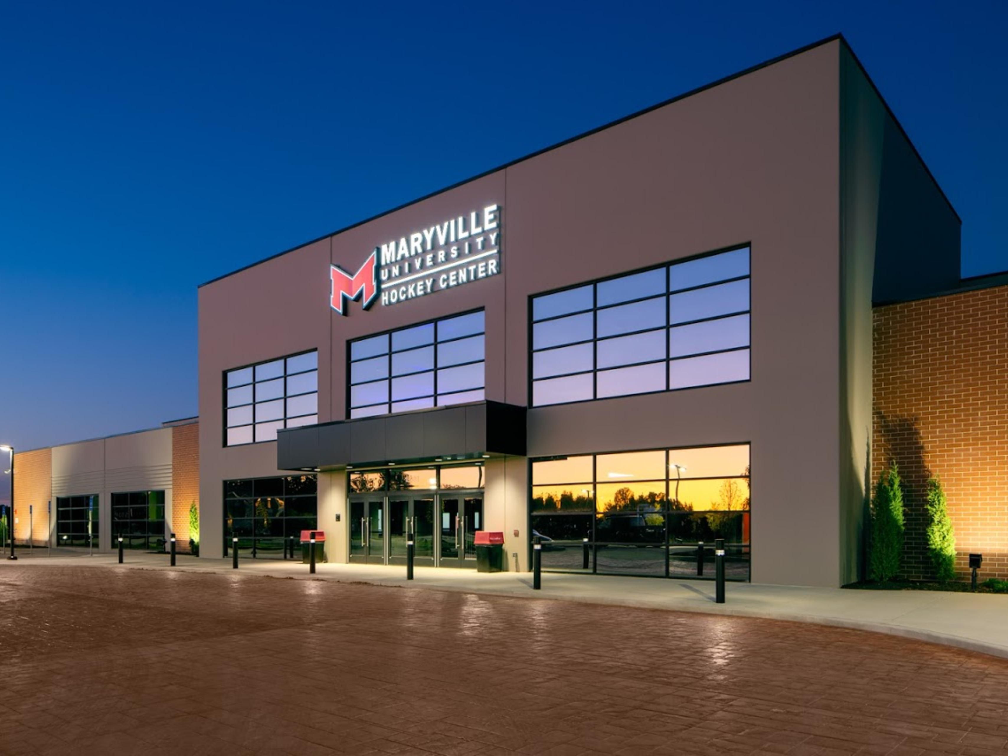 The Maryville University Hockey Center is a state-of-the-art ice and multi-sport facility in Chesterfield Valley. The 84,000 square-foot facility features two NHL-sized rinks, seating for approximately 2,000 spectators. Offering hockey summer camps, lessons, and public ice time. And it's a short drive from the Holiday Inn Express Chesterfield.