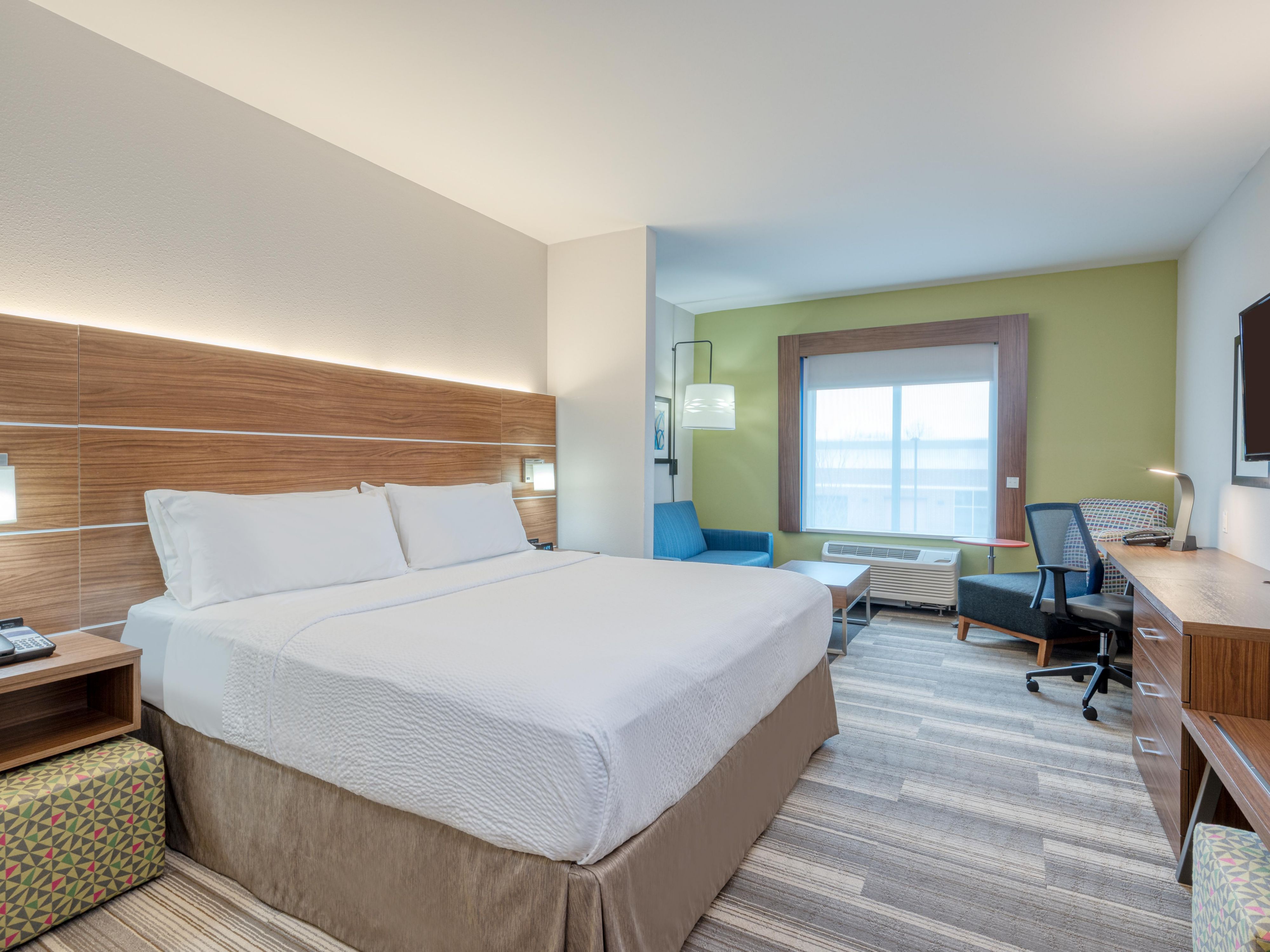 Comfortable beds and clean modern rooms await.