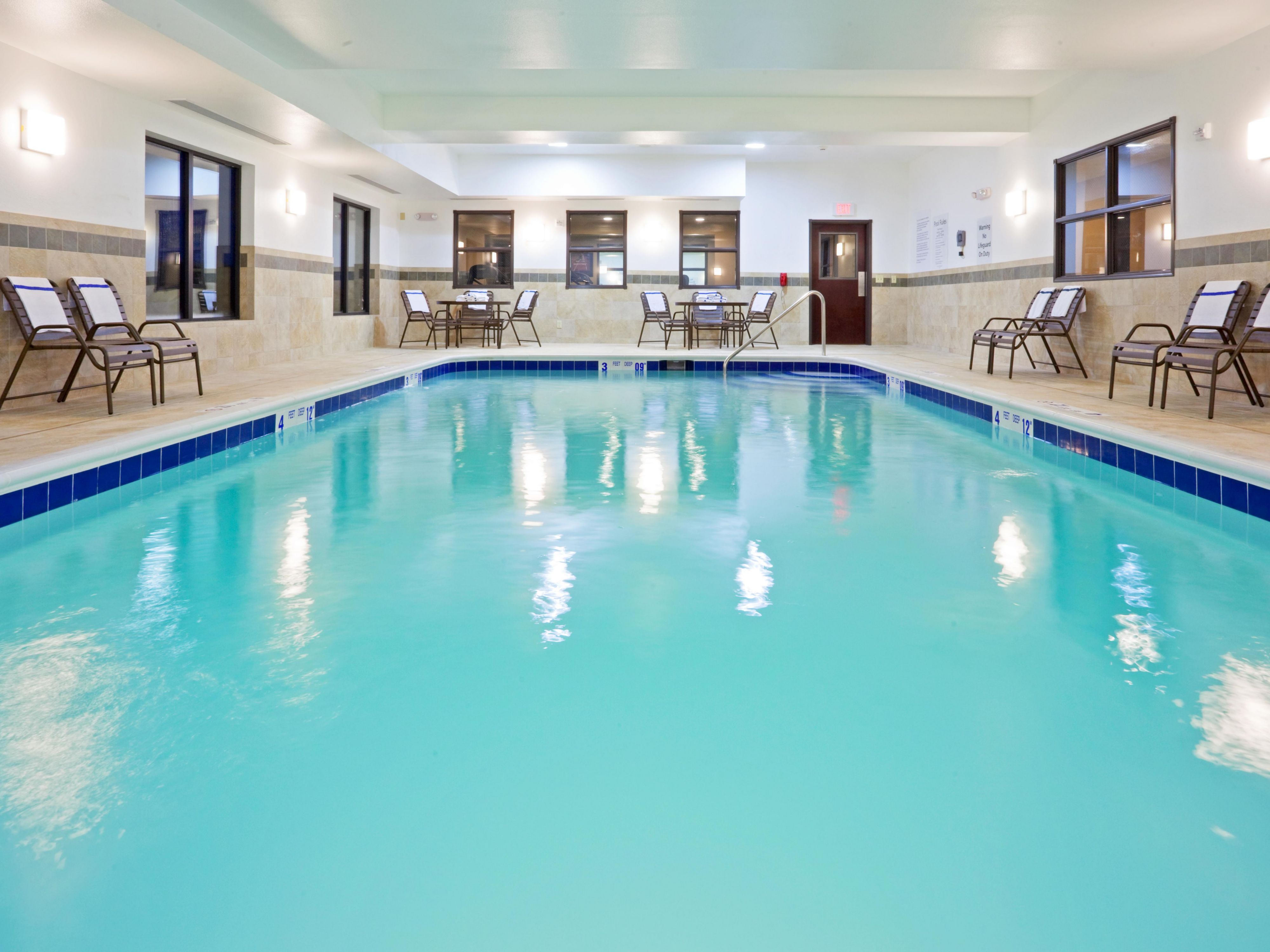 Our indoor heated pool is just the relaxation you need.
