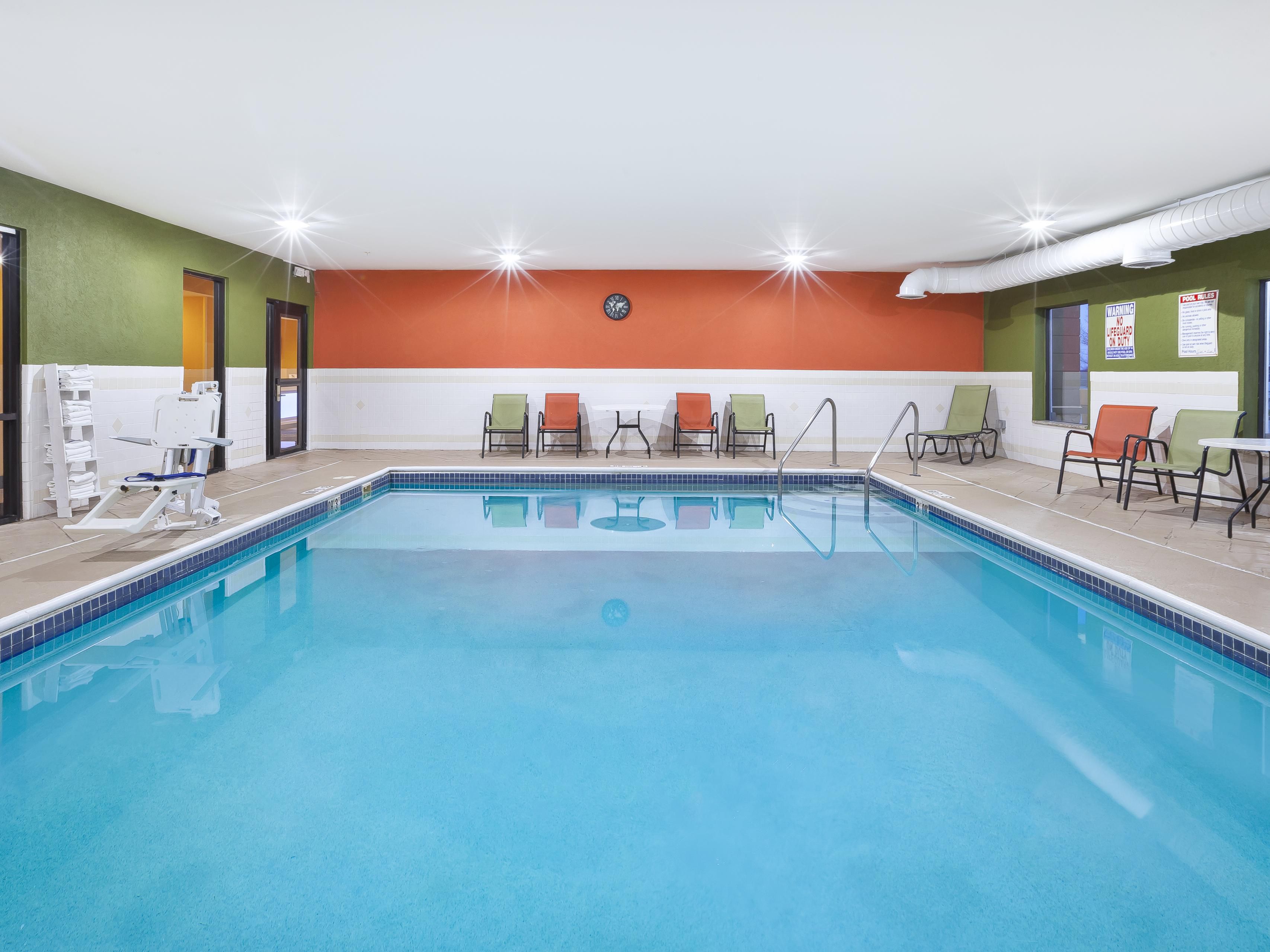 Take time to enjoy our indoor swimming pool