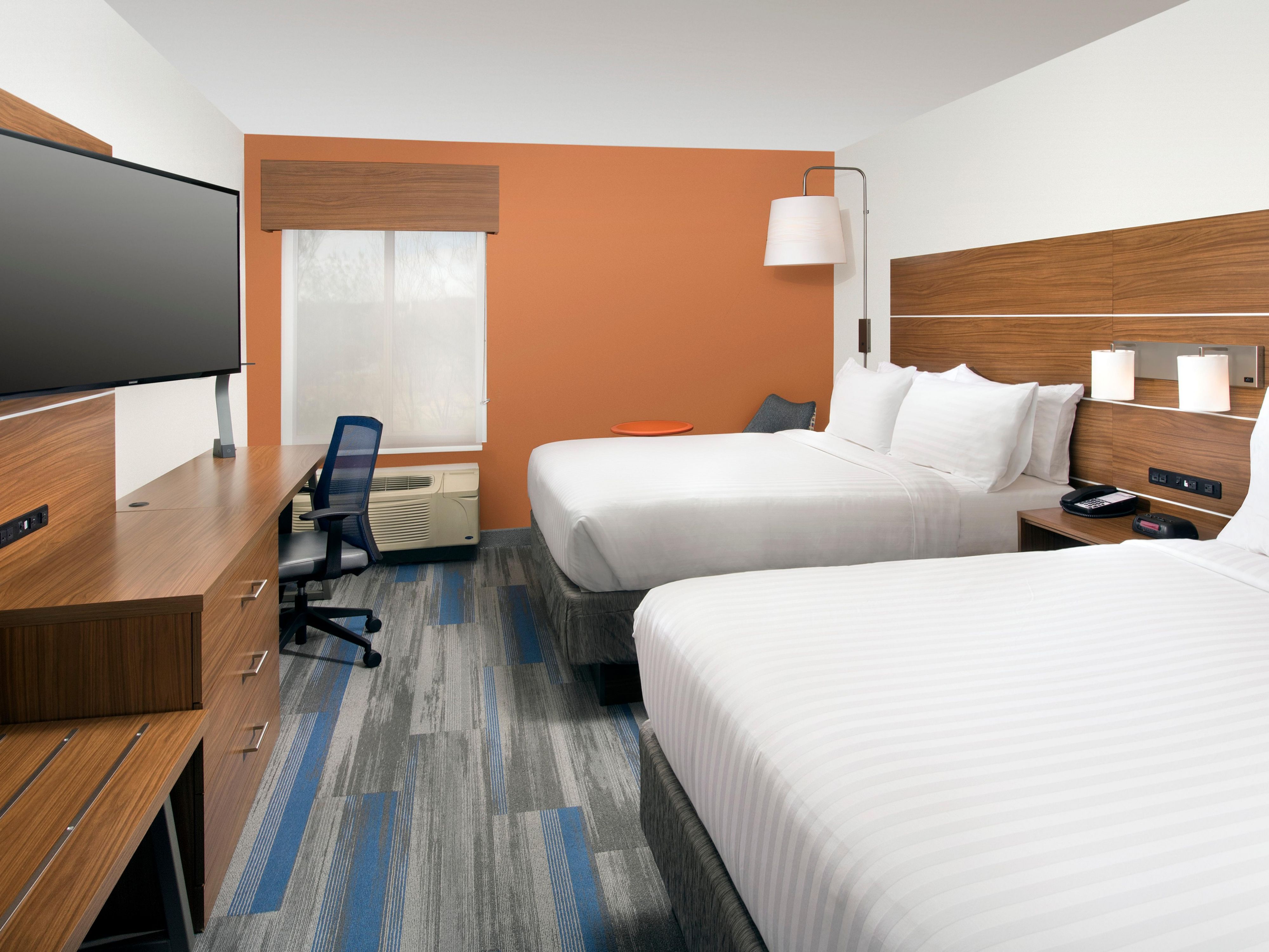 Our two queen bedroom offers guests use of free Wi-Fi