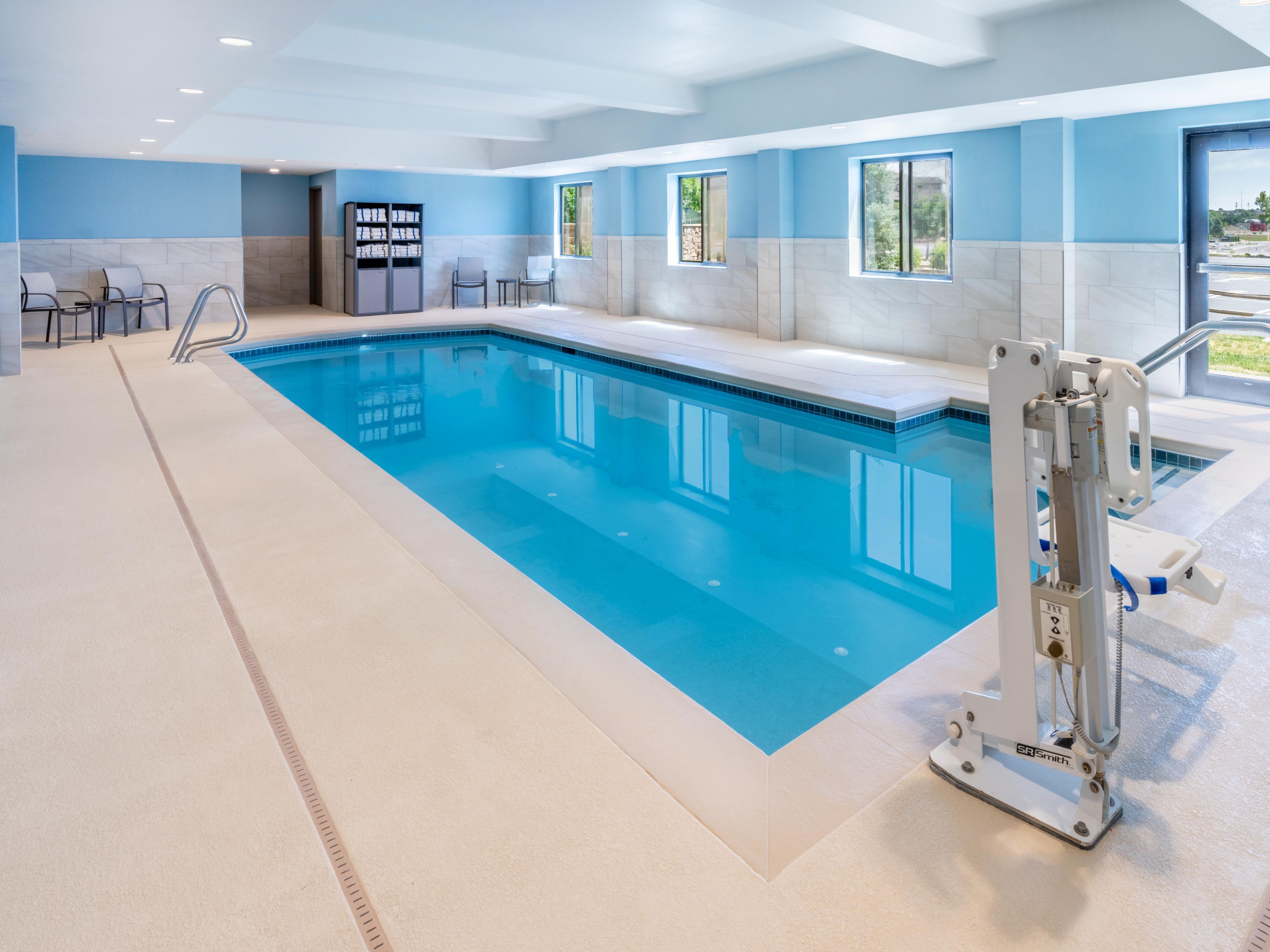 Take a dip in our indoor pool.