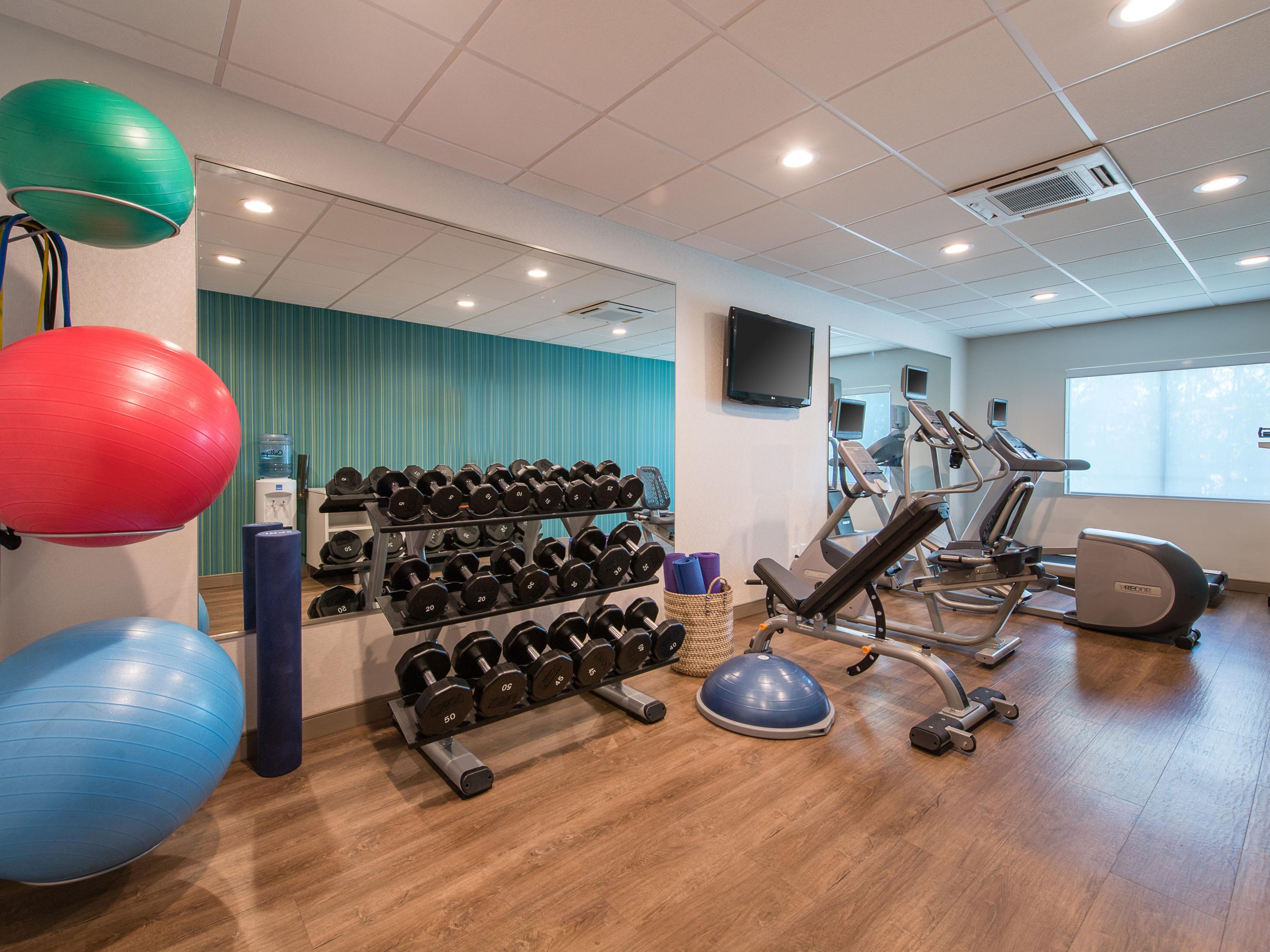 Stay active in our fully equipped fitness center, featuring a stair stepper, stationary bicycle, and treadmill. Get your workout in and feel revitalized during your stay!
