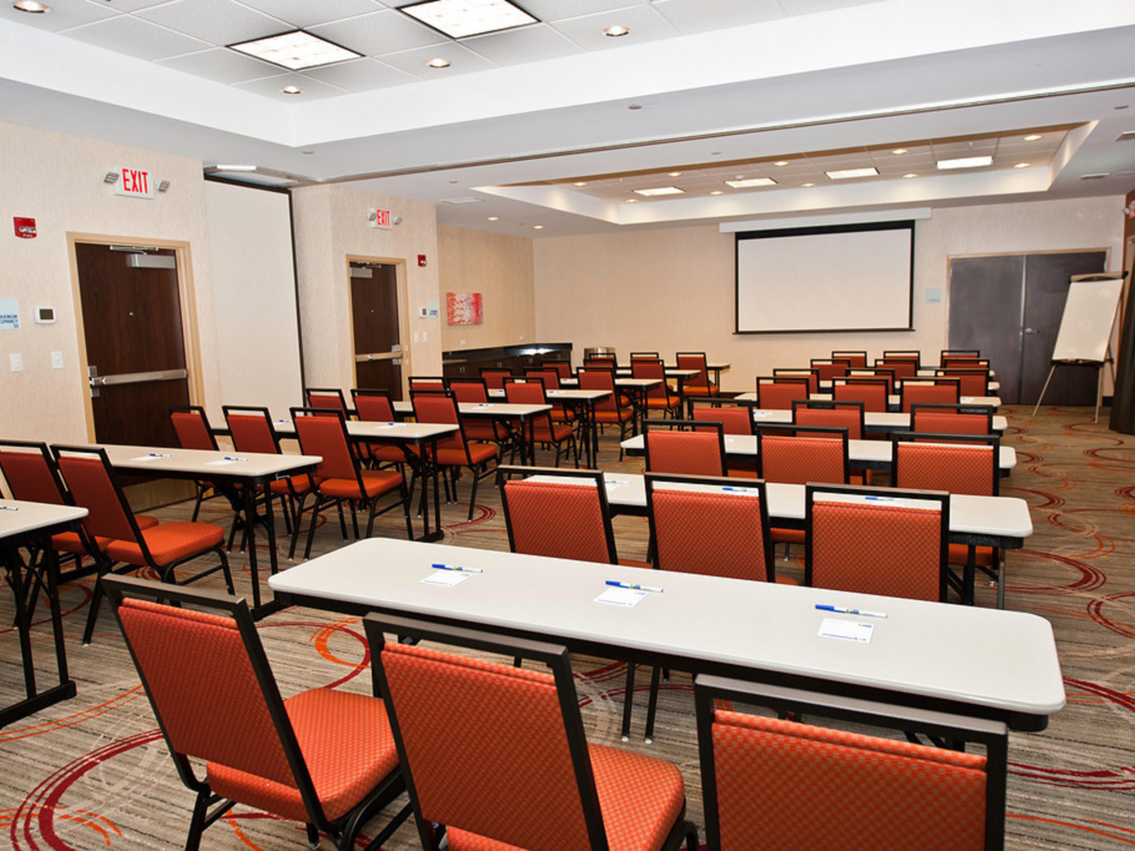 Looking for a place to host your next meeting, shower, or team time? With our 1260 Square Feet of meeting space, we can accommodate a Boardroom for up to 12 people, a small event for 45 or anywhere in-between! Coffee and Water is provided, and Outside Catering is permitted! Need overnight accommodations too? Contact us today!