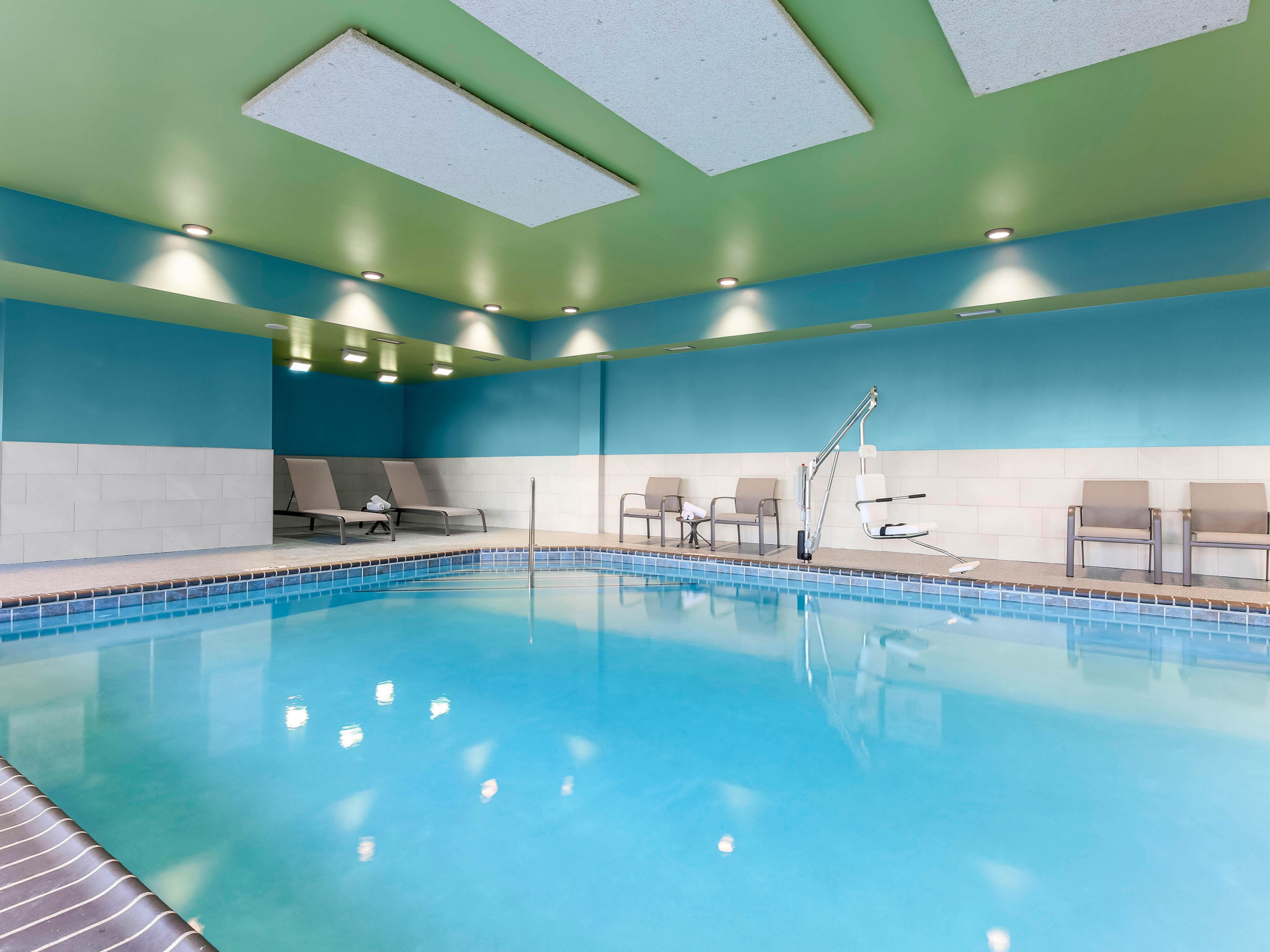 Take a dip in our heated, indoor swimming pool.