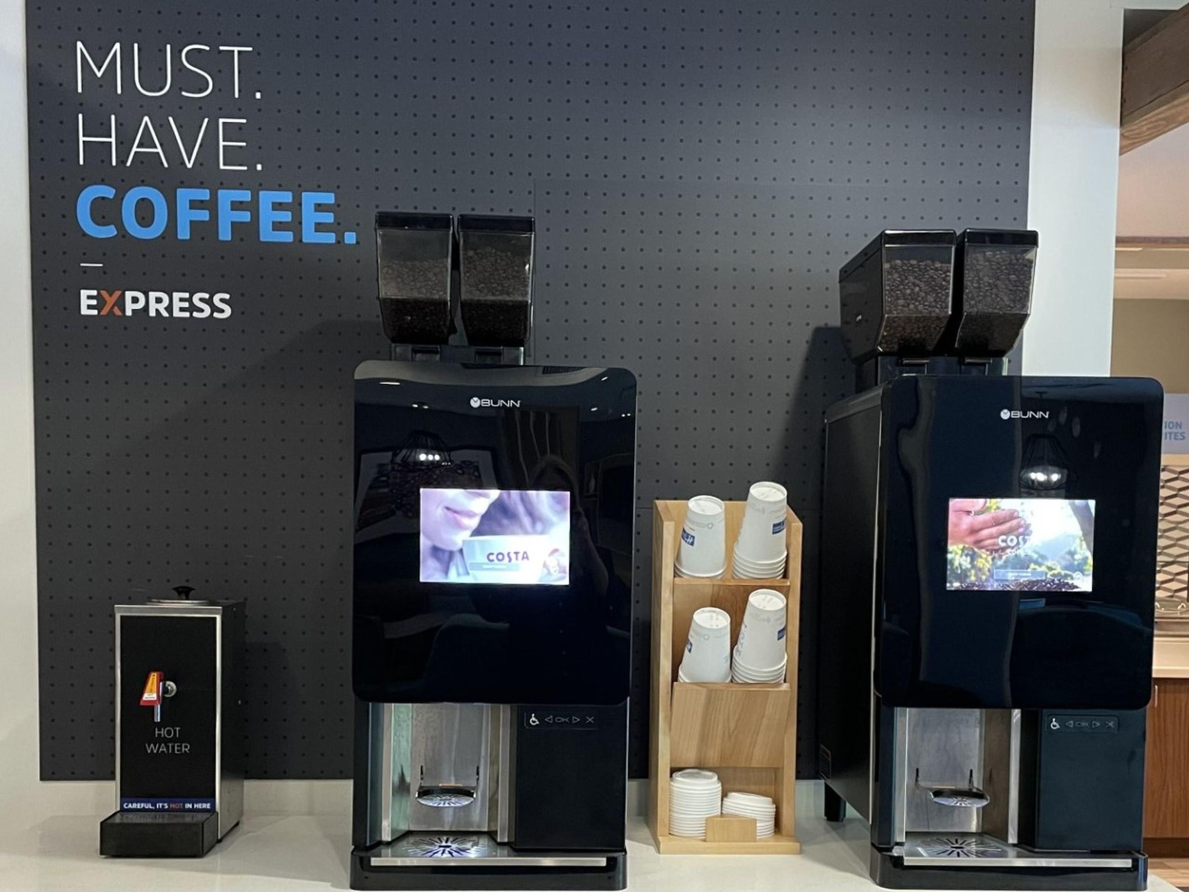 Savor the taste of freshly brewed coffee around the clock with our new bean-to-cup coffee machine, available 24/7 in the lobby! Should you desire the comfort of brewing in your room, simply request an in-room brewer from our front desk. Elevate your stay with us and relish every sip of our exceptional coffee!