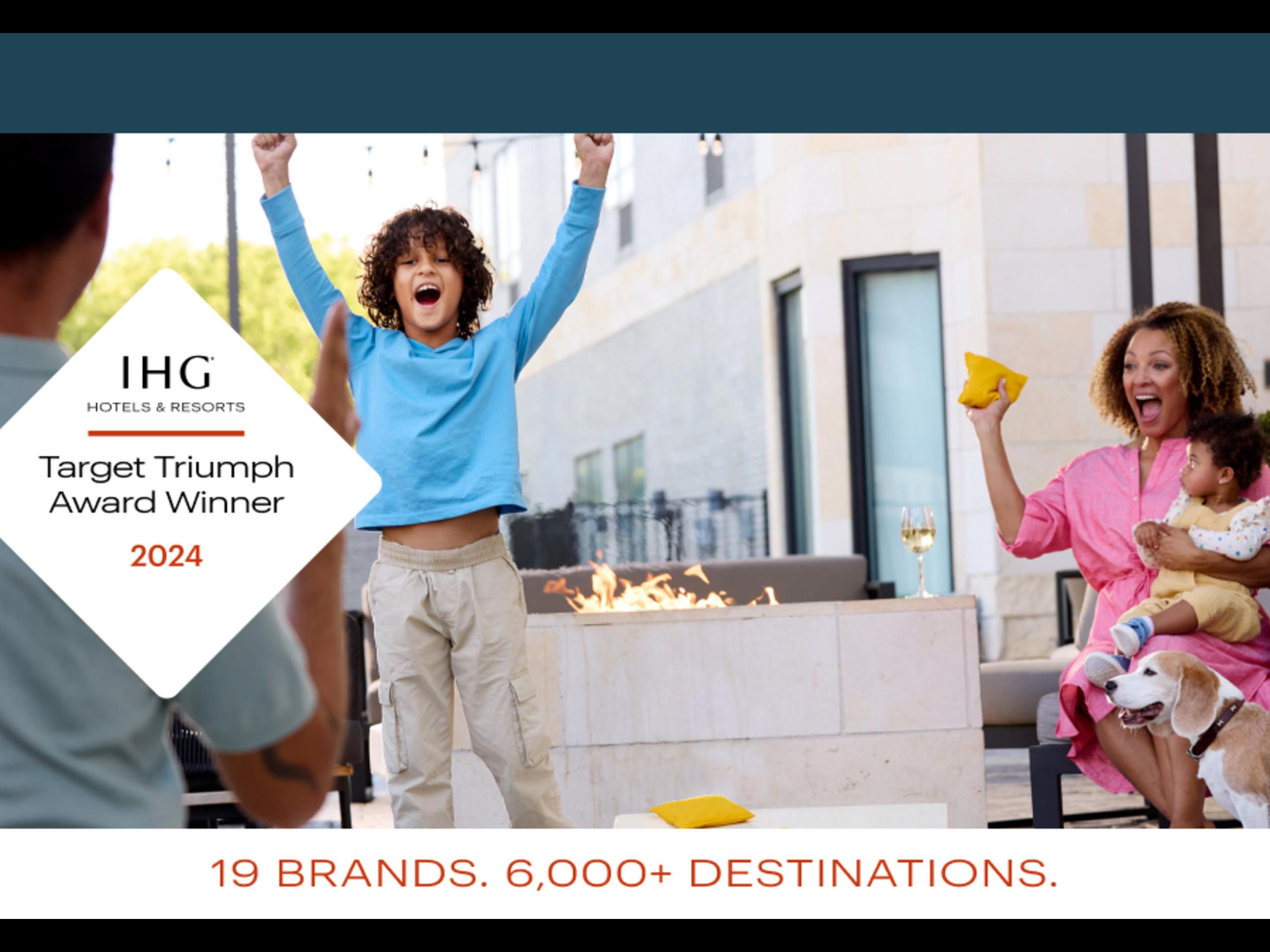 Target Triumph: This award is given to hotels that have met or exceeded important Guest Experience metric stretch targets including Guest Love, Loyalty Recognition, Loyalty Enrollments, and other goals.