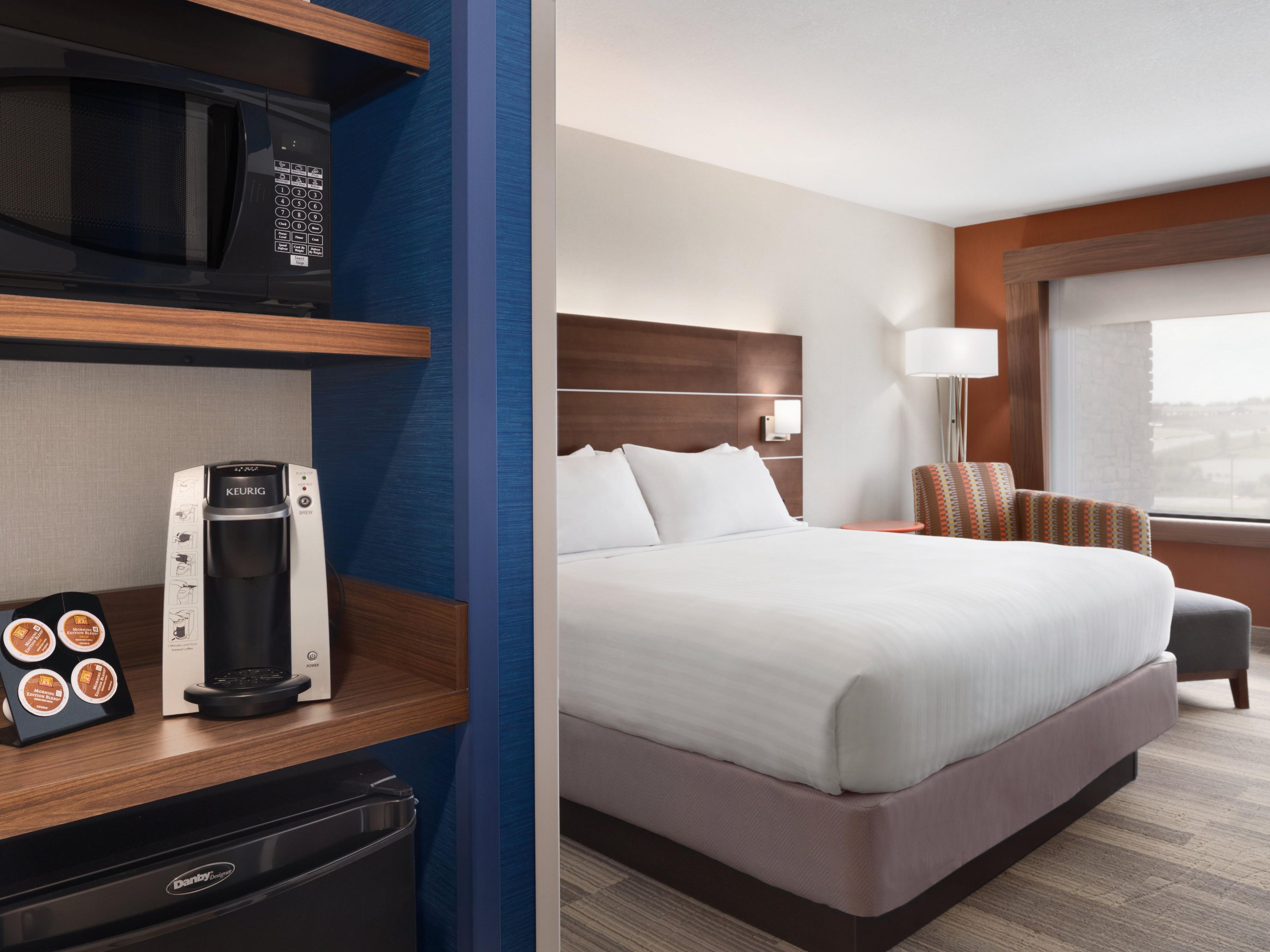 Stay in our rooms designed for comfort and convenience.