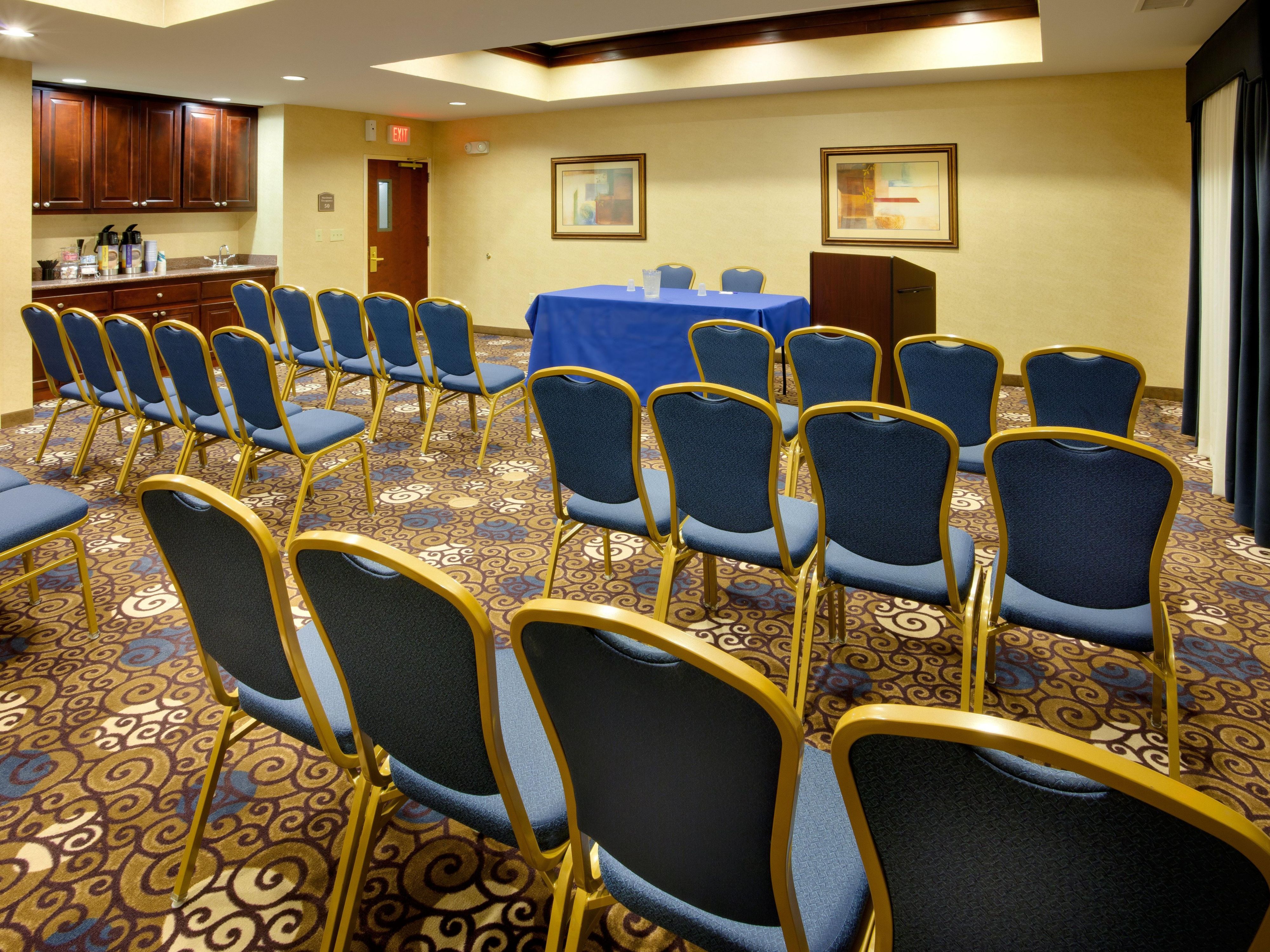 Have a small group that needs to quiet place to meet? We have the meeting room for you! Contact the hotel directly for availability and group pricing, 732-247-6800
