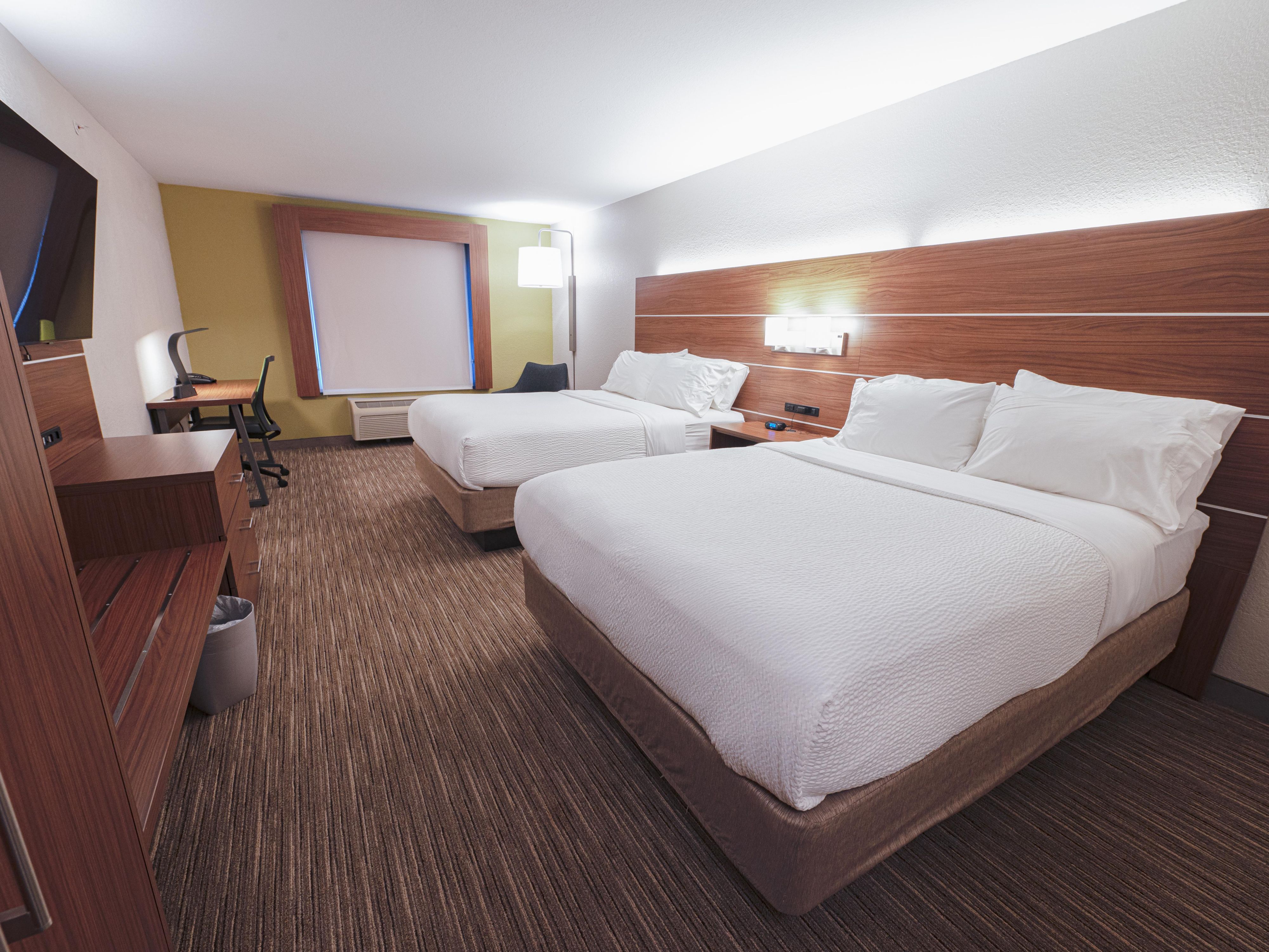 Two queen bed rooms are perfect for families