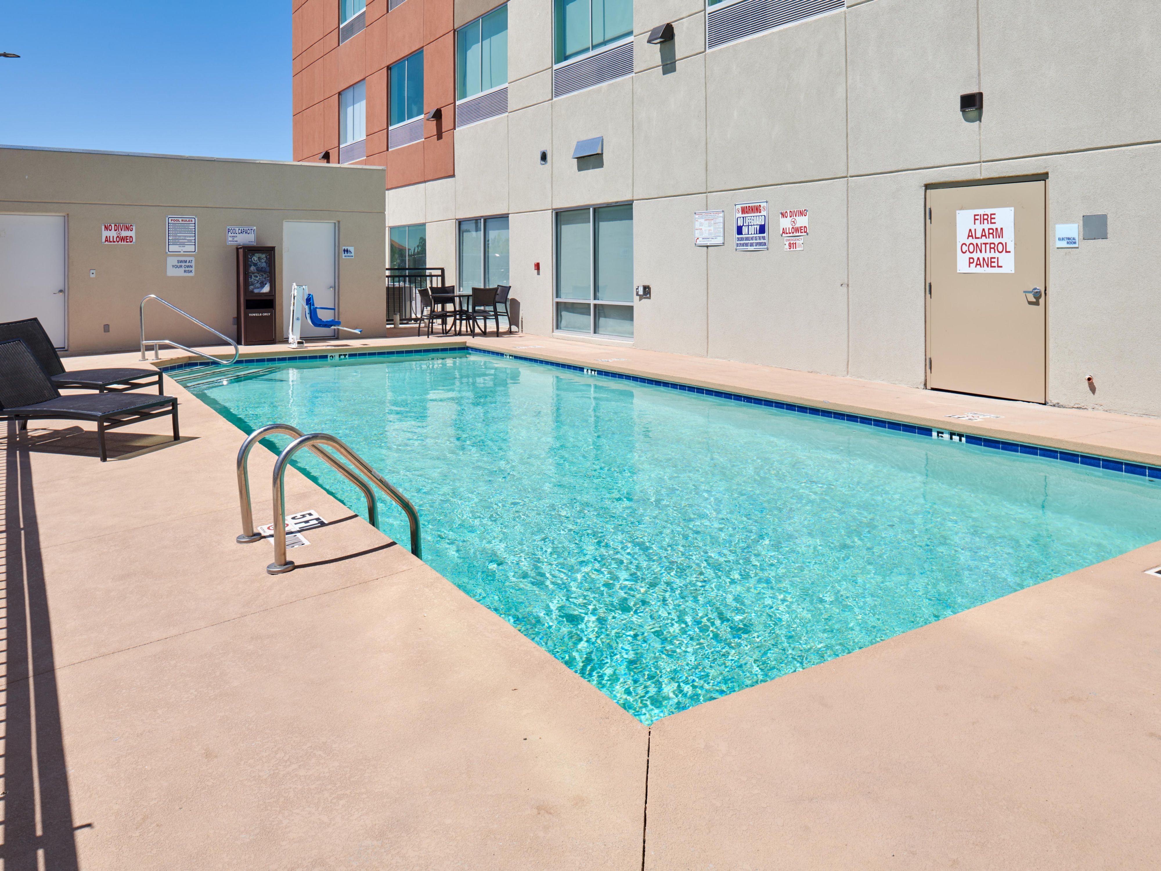 Our swimming pool is a perfect retreat for health and wellness.