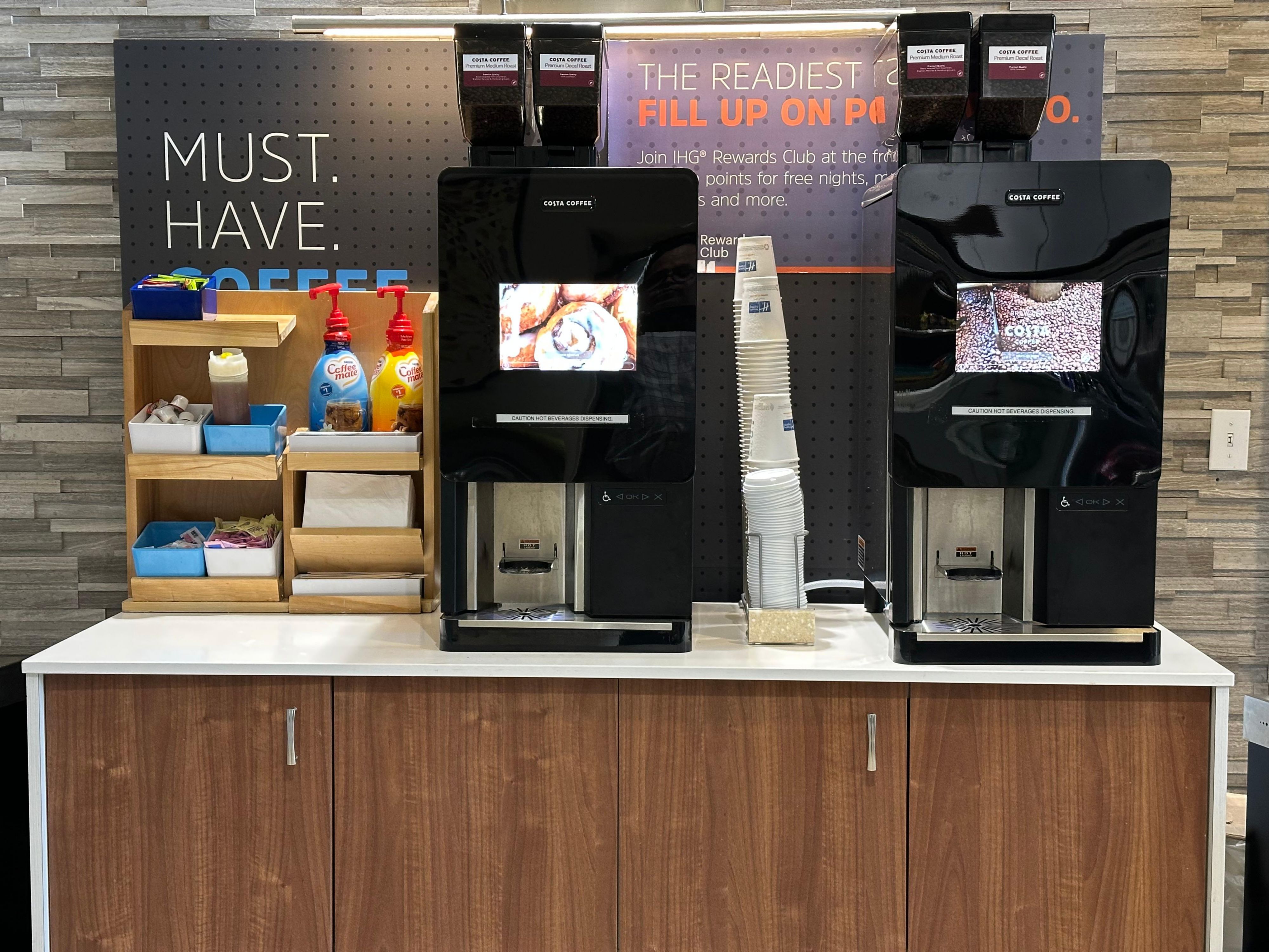 Savor the taste of freshly brewed coffee around the clock with our new bean-to-cup coffee machine, available 24/7 in the lobby. Elevate your stay with us and relish every sip of our exceptional coffee!