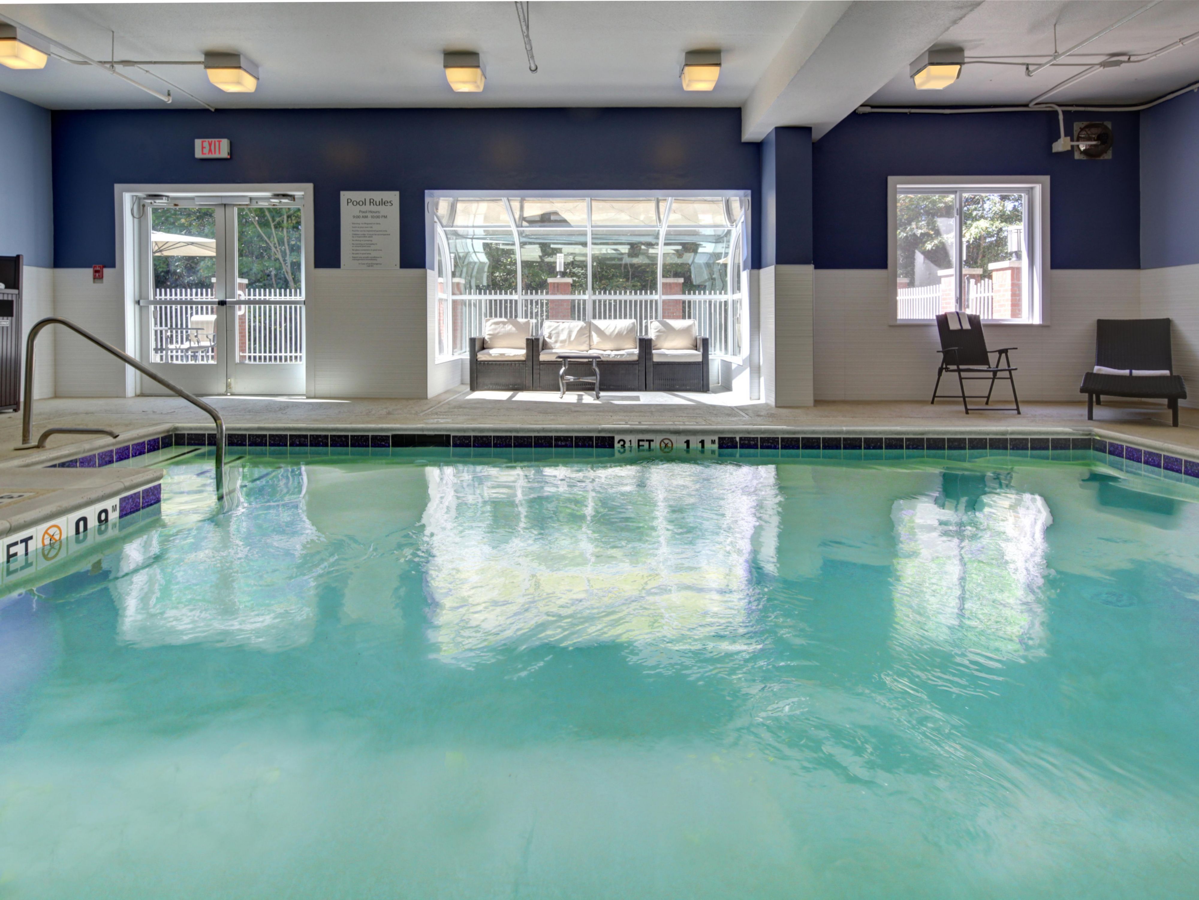 We also have lounge space for you to relax poolside.