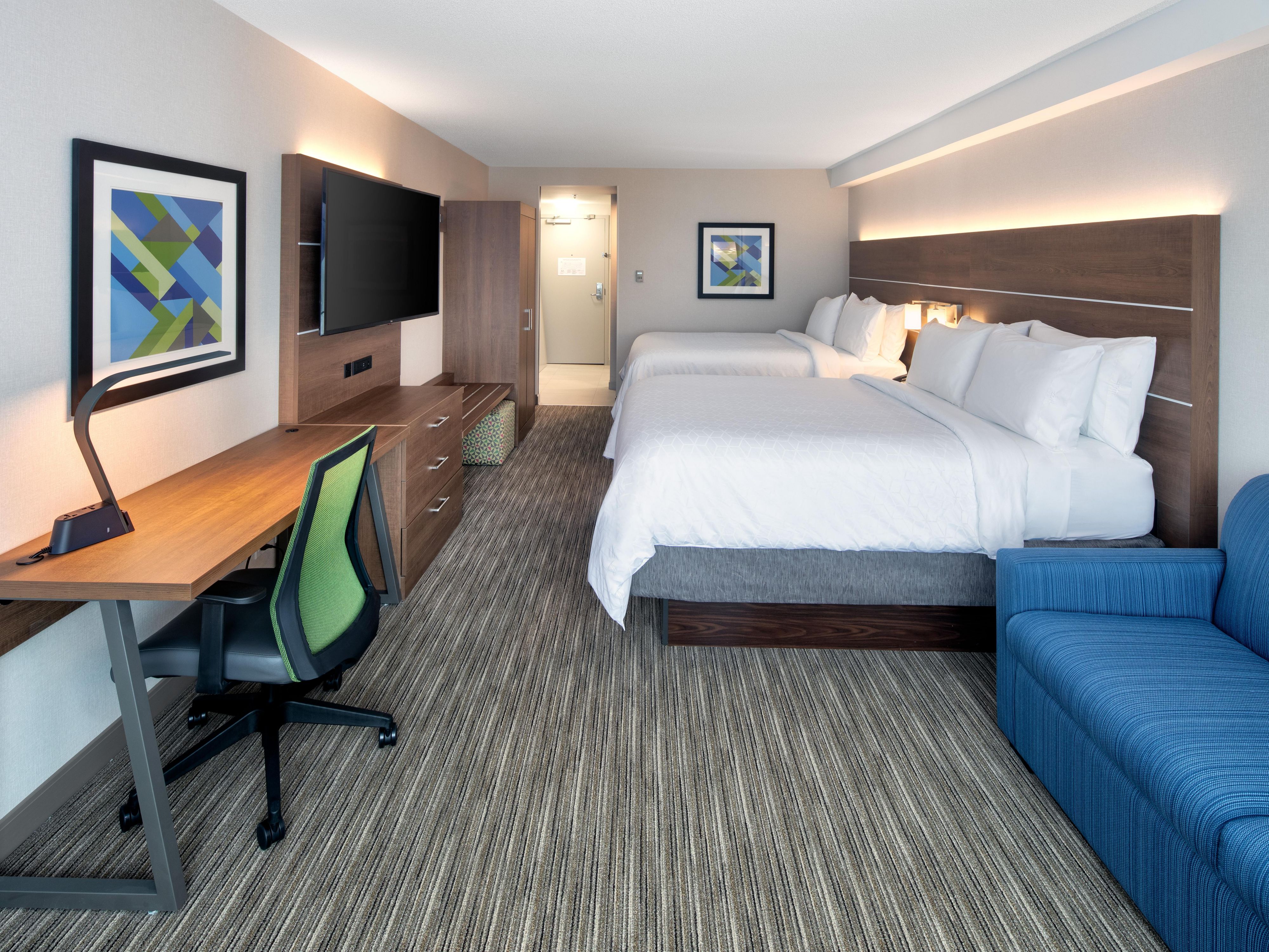 Make yourself at home as you check your email with free Wi-Fi.