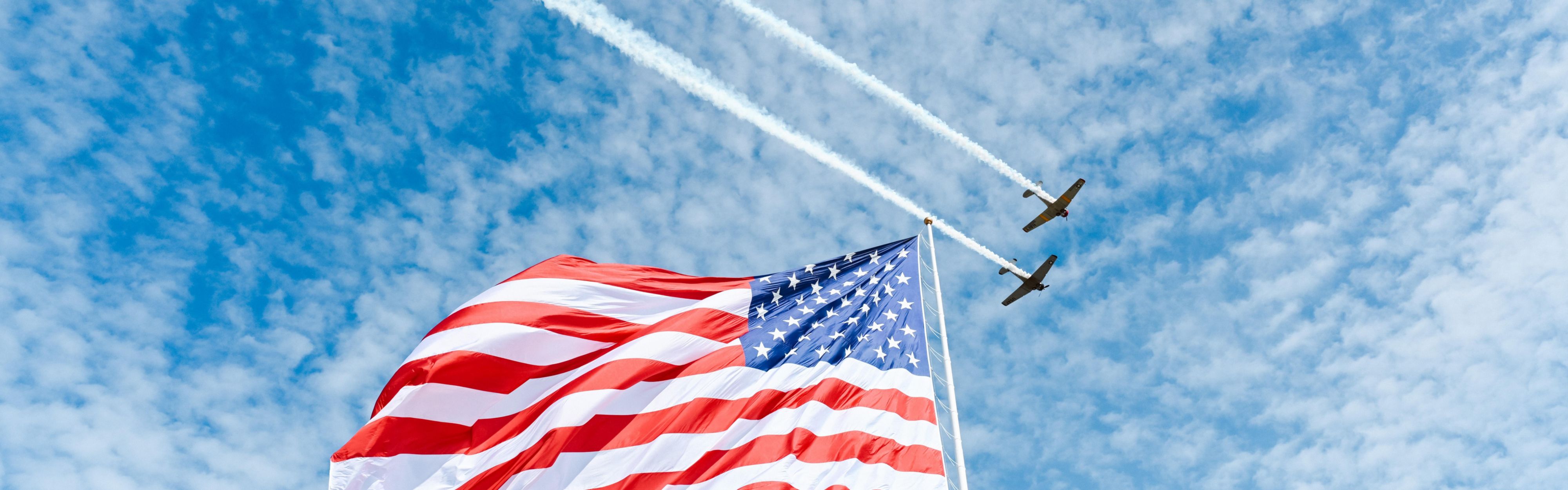 US Grand 200 FT Flagpole of American Flag at Freedom Tech Center