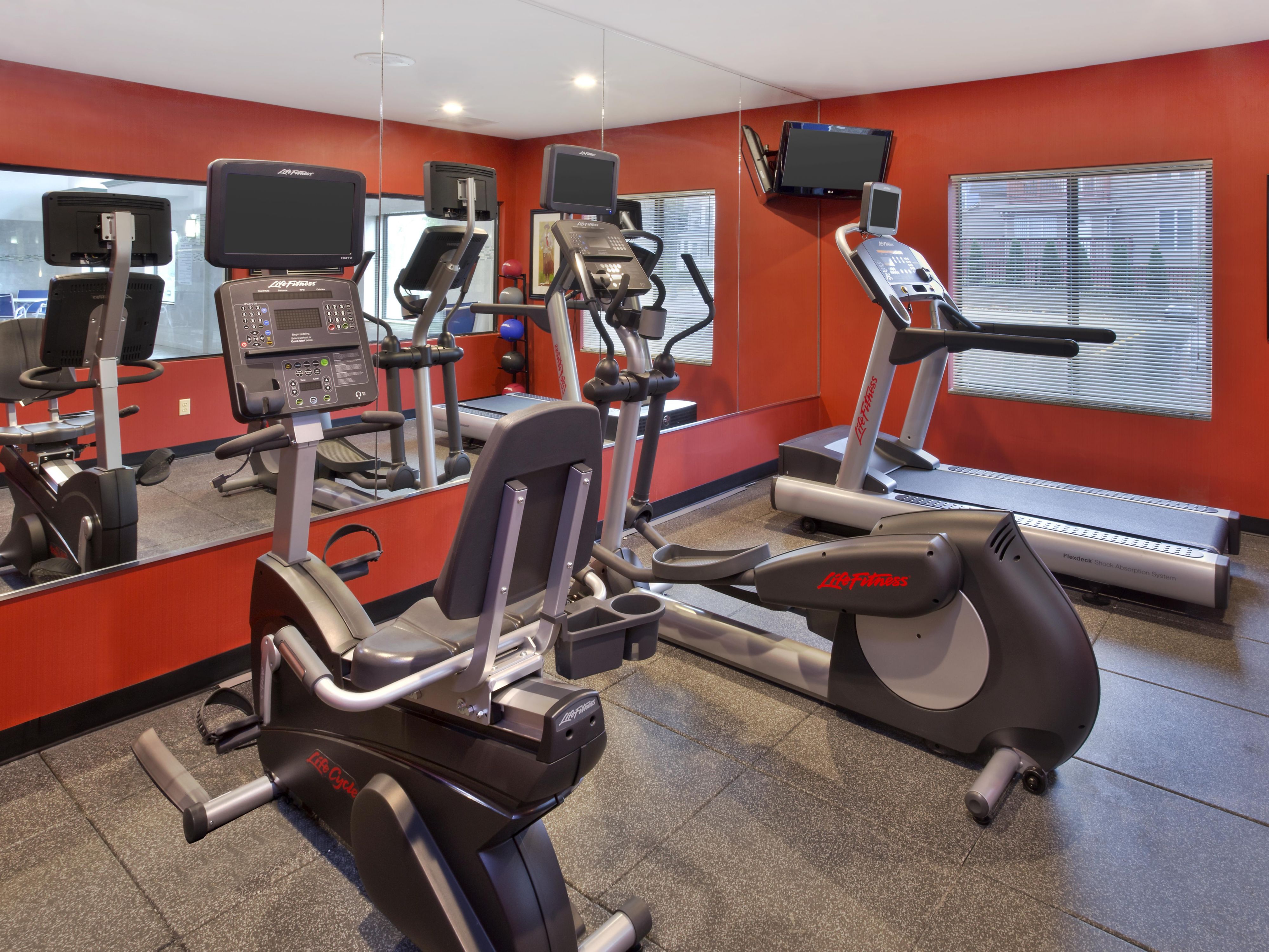Our fitness center is open all day and every day so there is plenty of time to fit in your routine when staying with us.