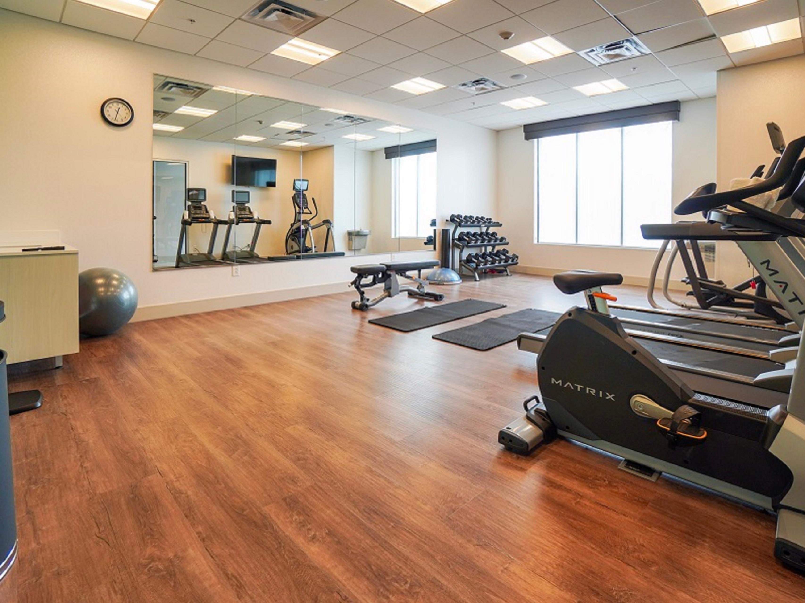 Work out on your terms, our Fitness Center is always open.