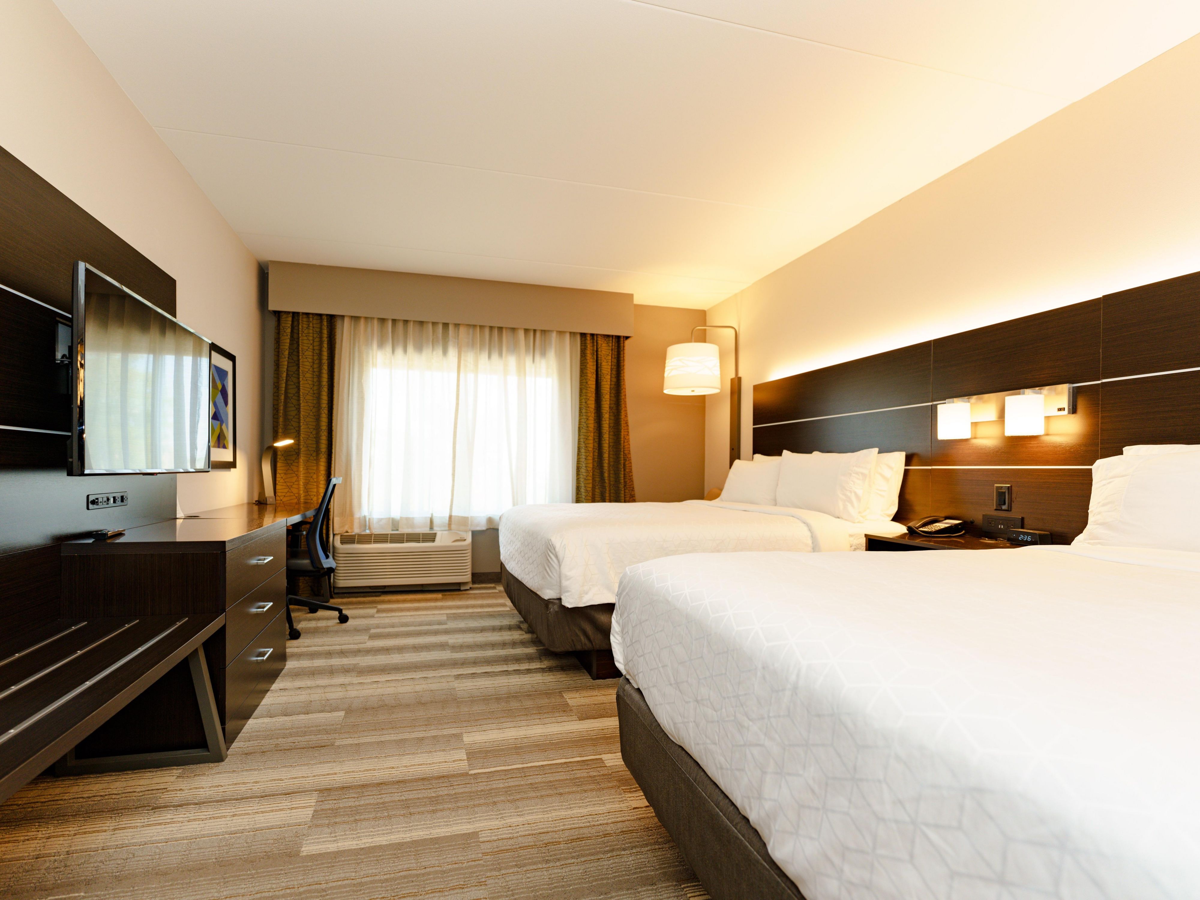 Our blackout curtains will ensure a peaceful visit at all times.