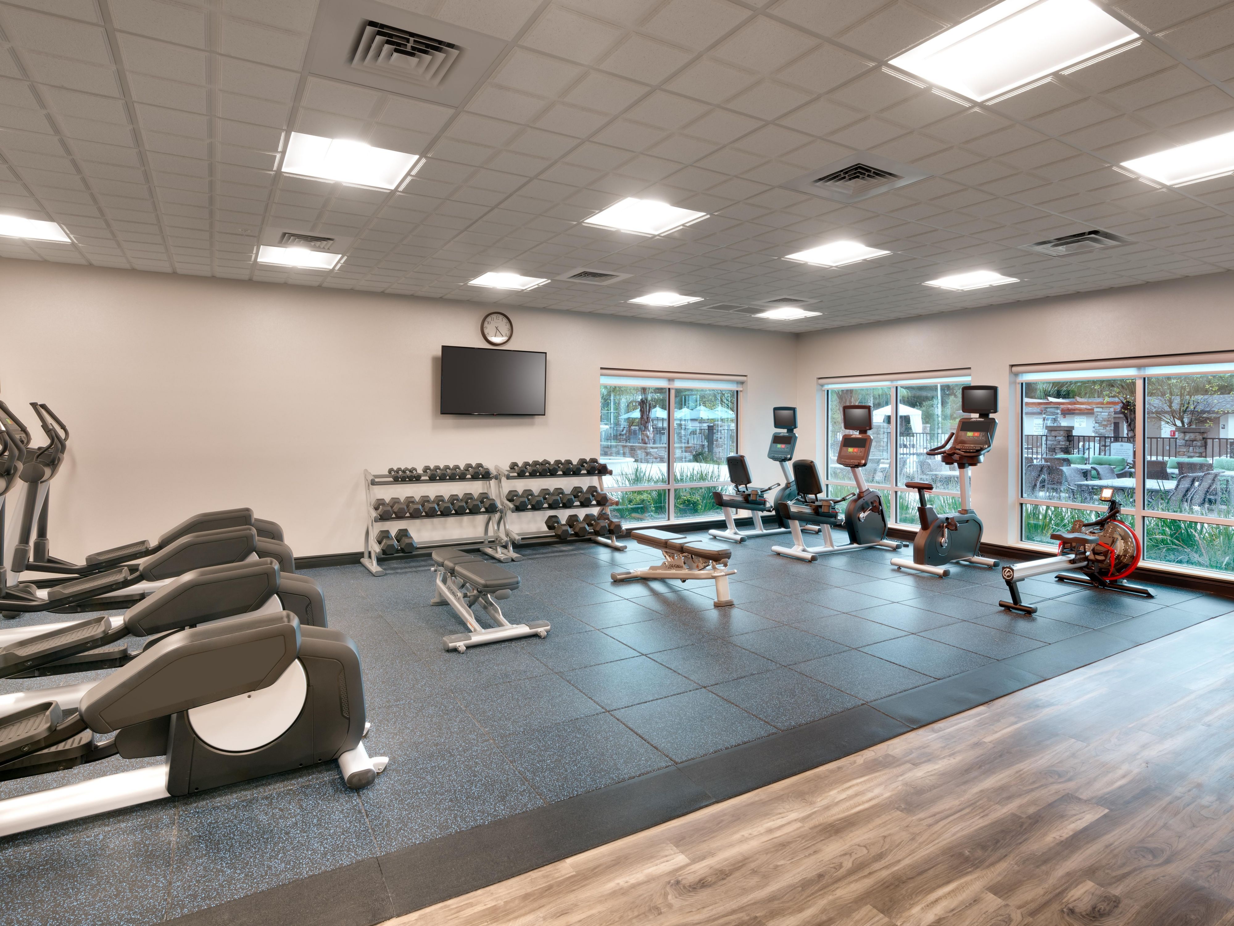 Our Fitness Center is state of the art, offering a variety of workouts to keep active while you are away.